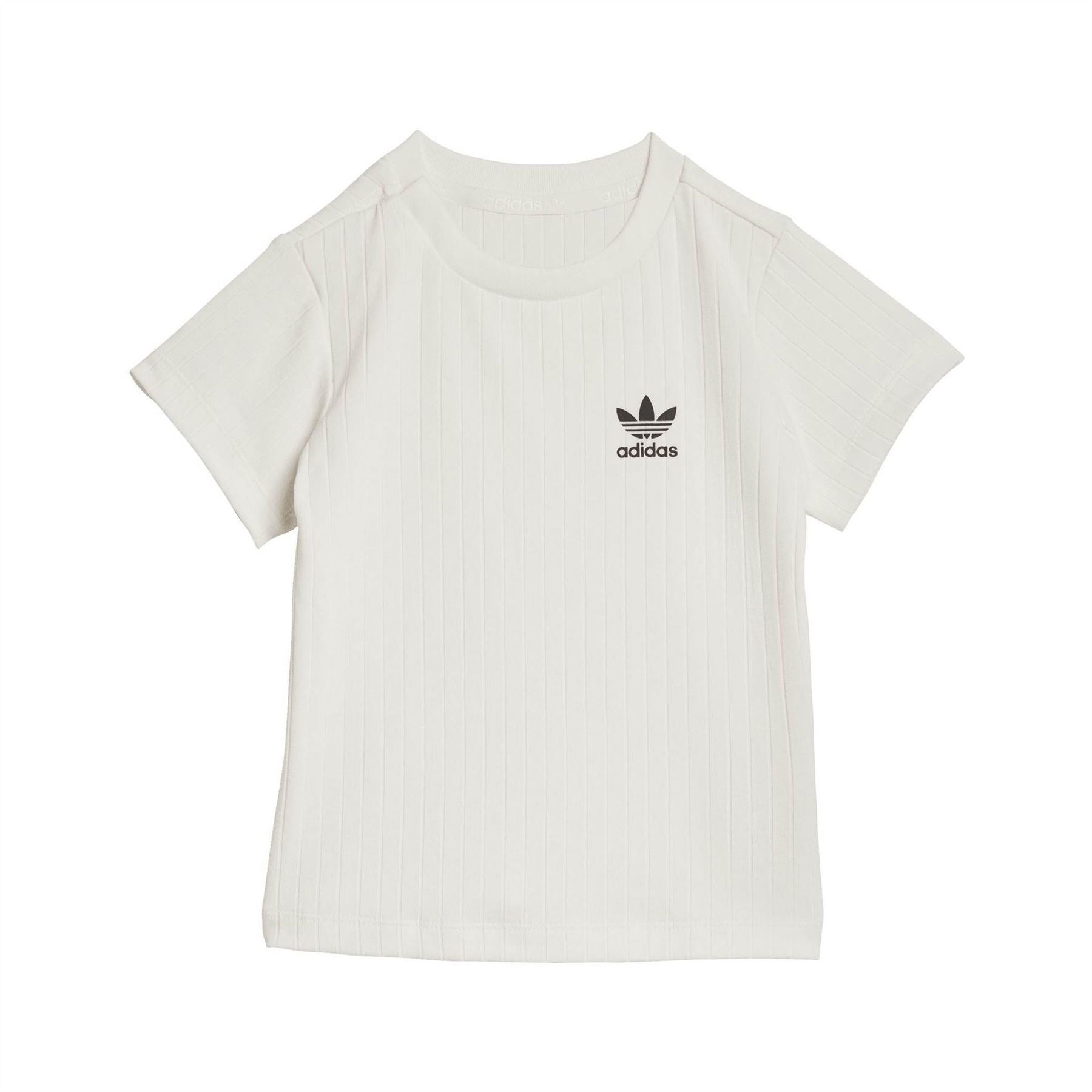 adidas Infants Regular Wide Rib Short T-Shirt Set