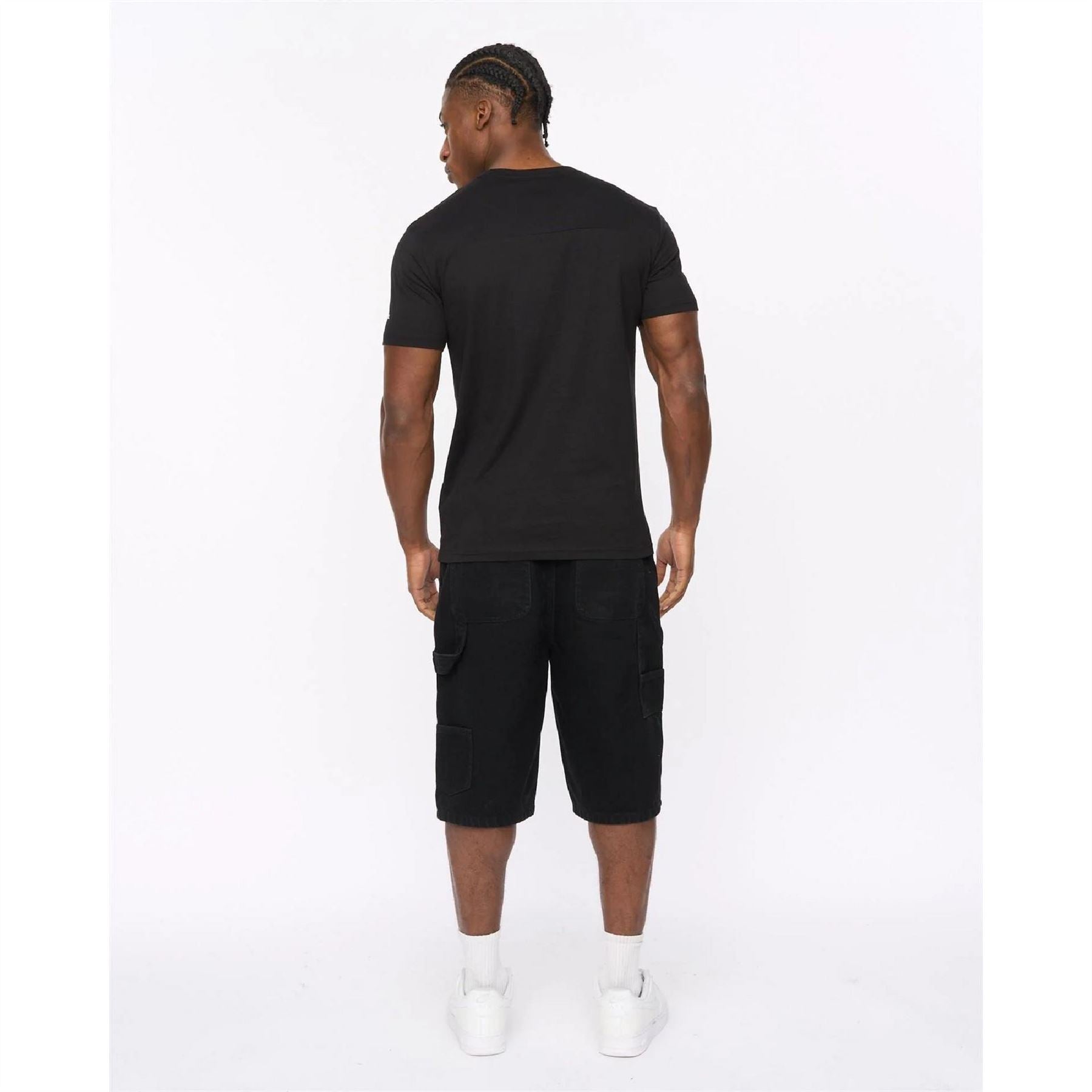 Crosshatch Portville Printed Logo Crew Neck Short Sleeve T-Shirt