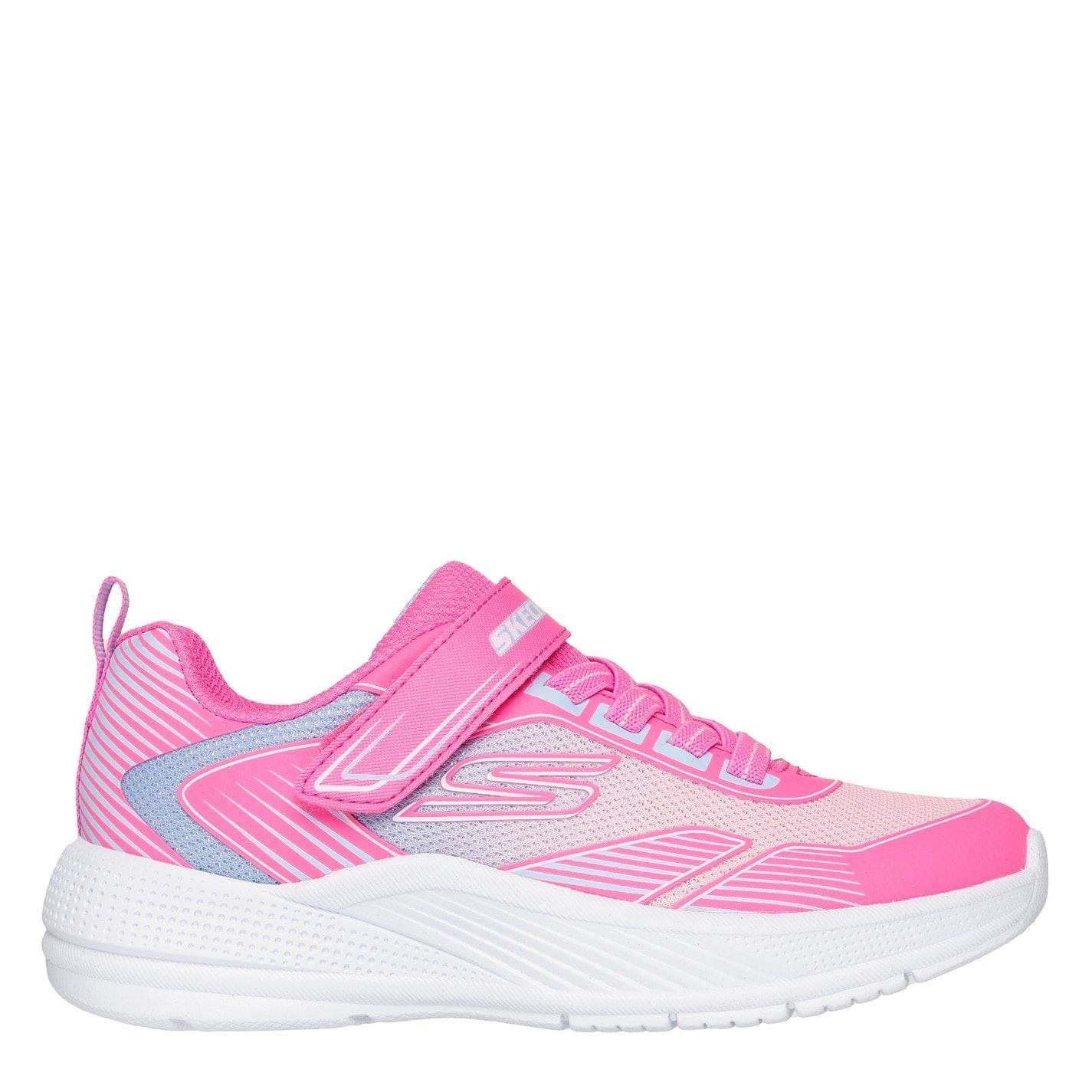 Skechers Gore And Strap Ombre Sparkle Mesh Microspec Runners