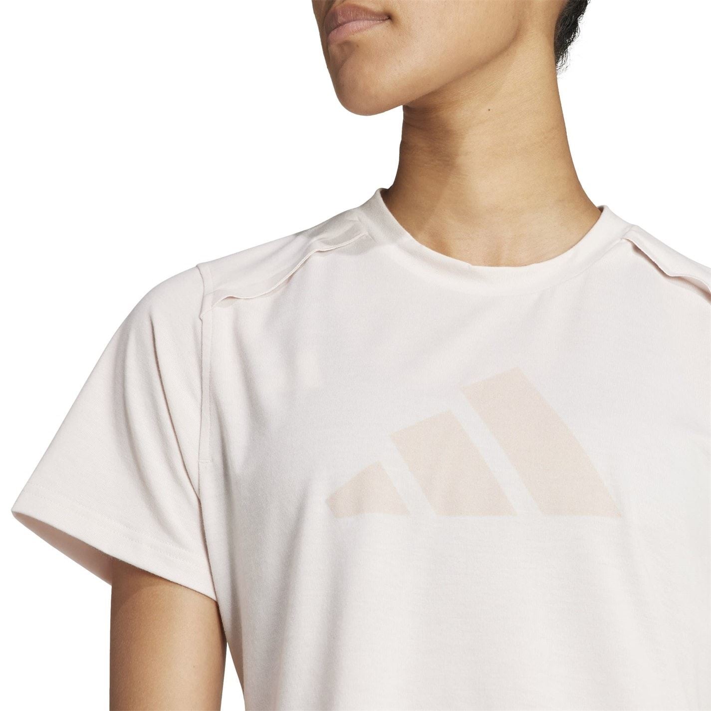 adidas Womens Power Performance Big Logo T-Shirt