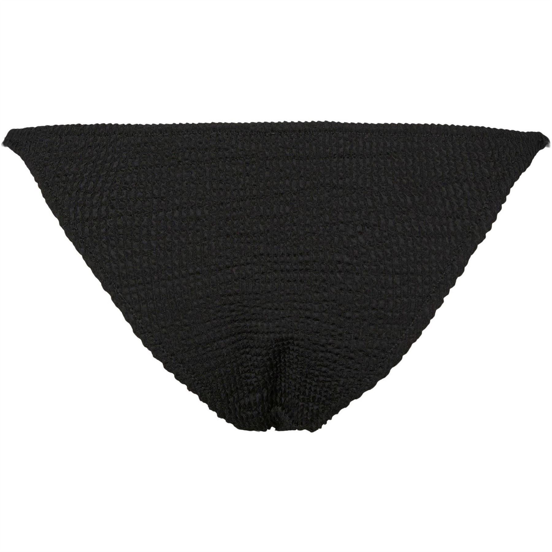 Pieces Womens Crinkle Tanga  Bikini Bottoms