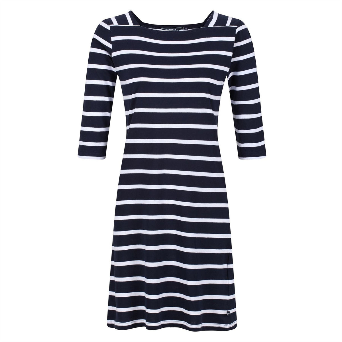 Regatta Paislee Boat Neck Three Quarter Sleeve Knee Length Dress