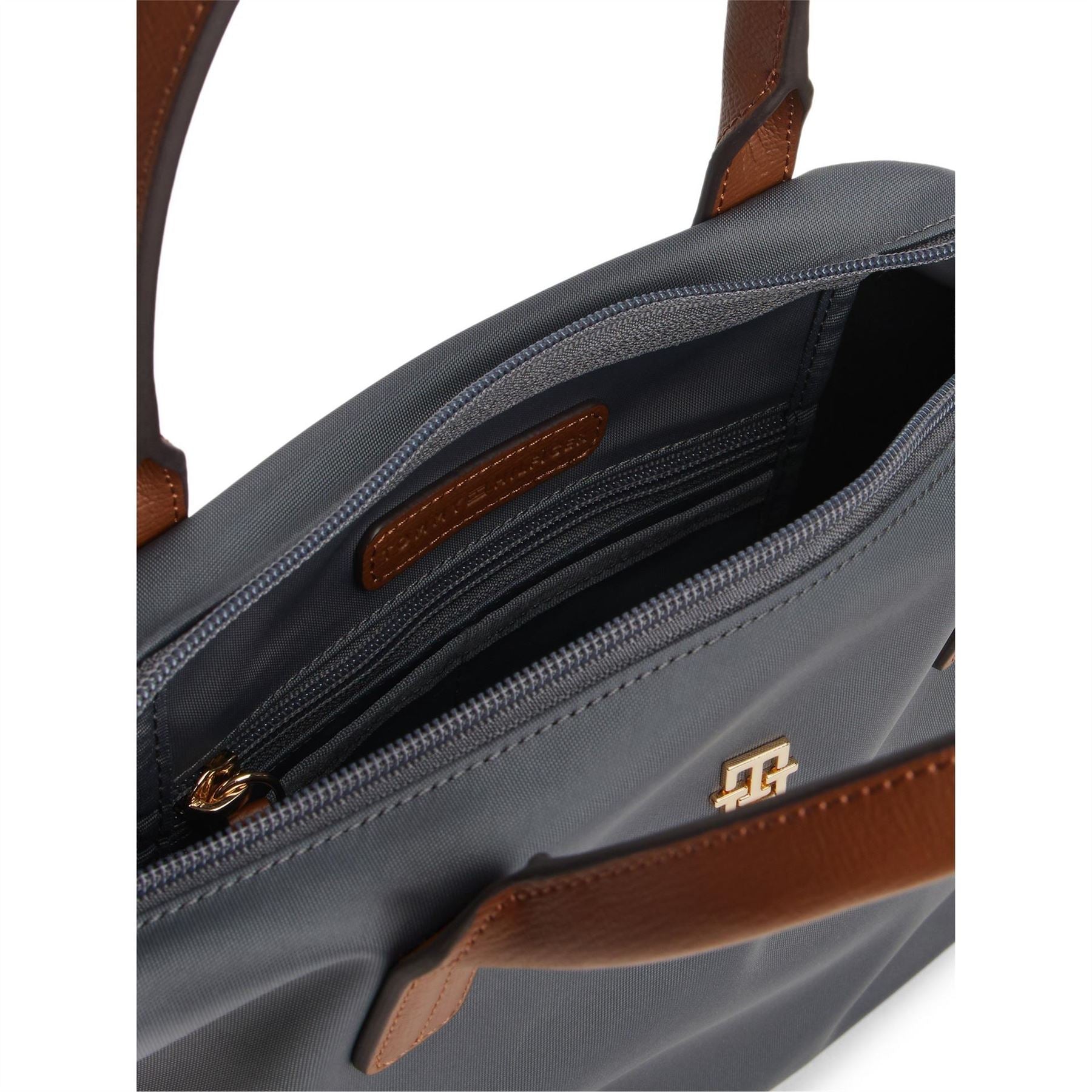 Tommy Hilfiger Popette Mini Trapezoid Tote with Gold Tone Hardware