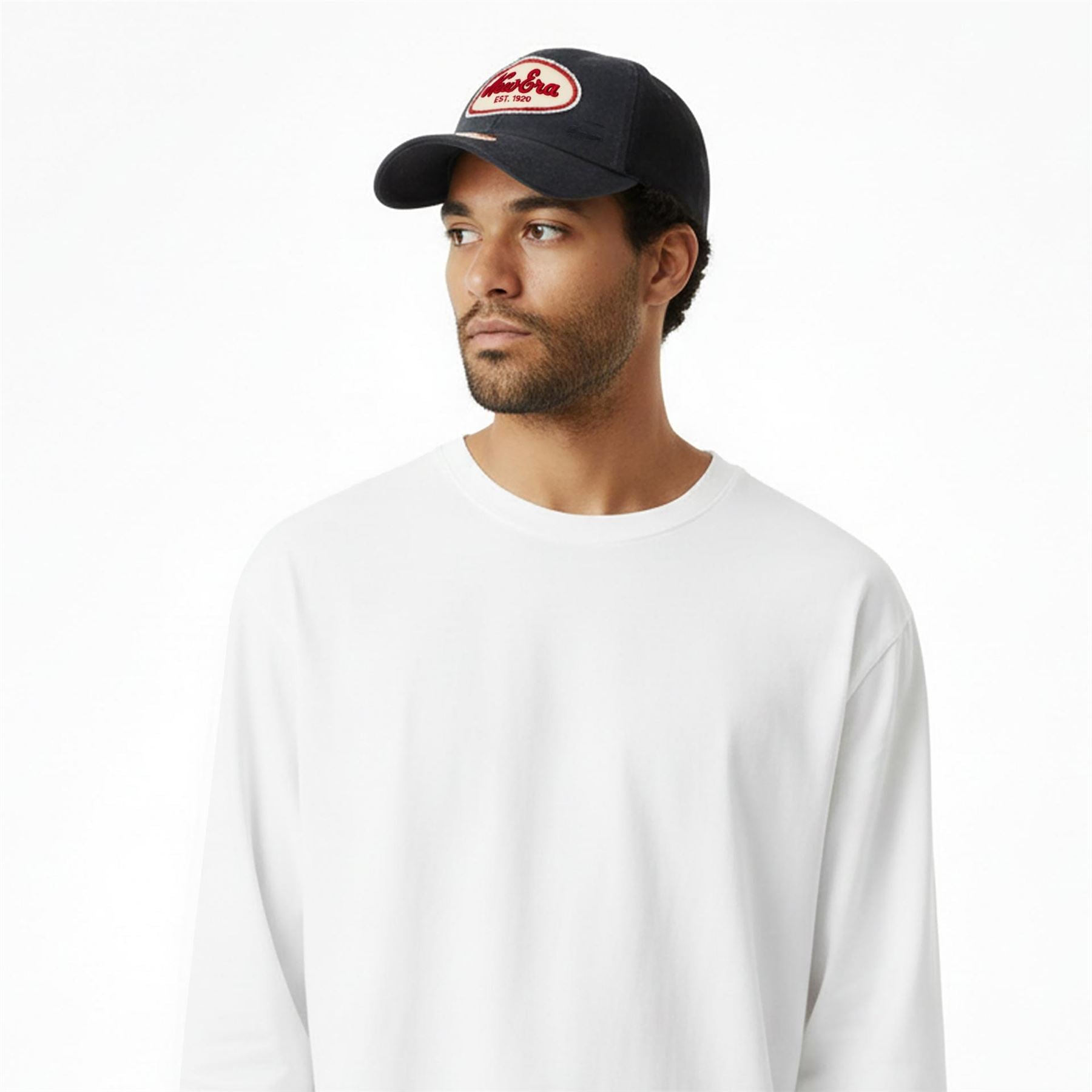 New Era Canvasas Distressed Trucker Cap