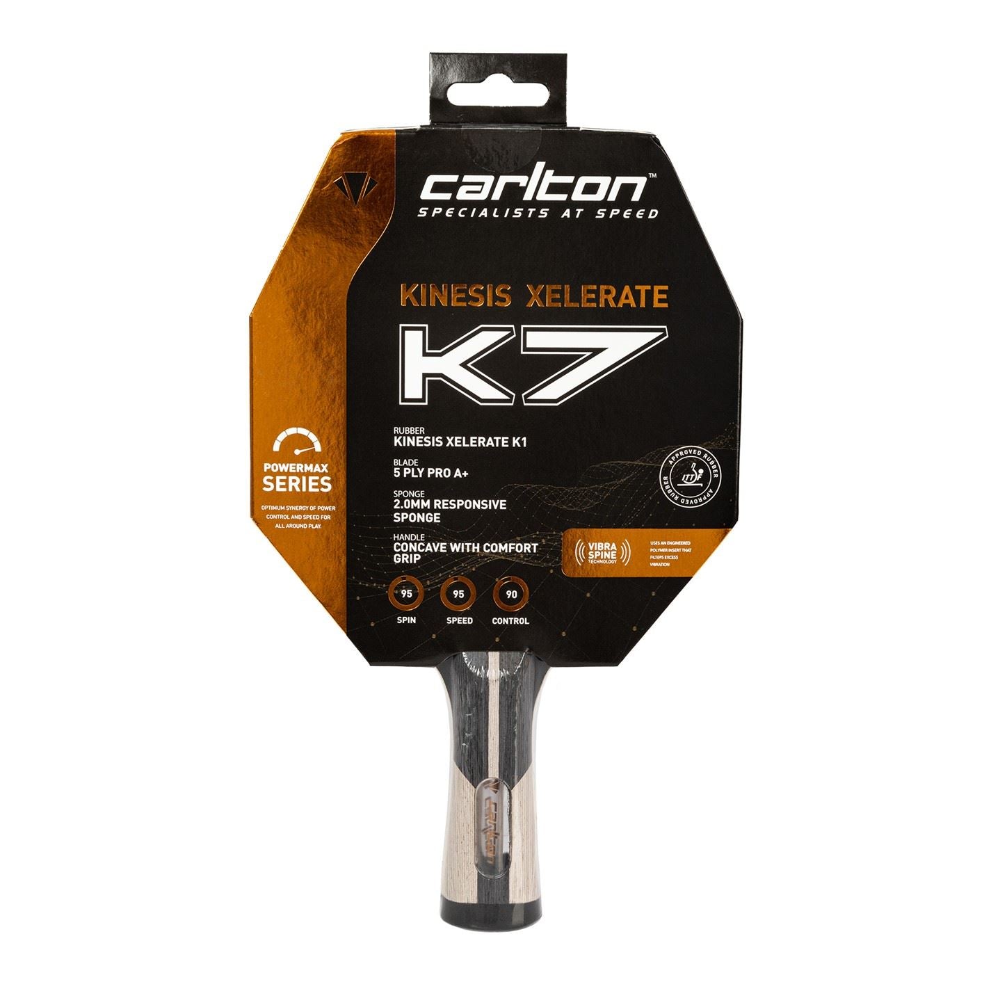 Carlton Kinesis Xelerate K7 Table Tennis Bat Adults