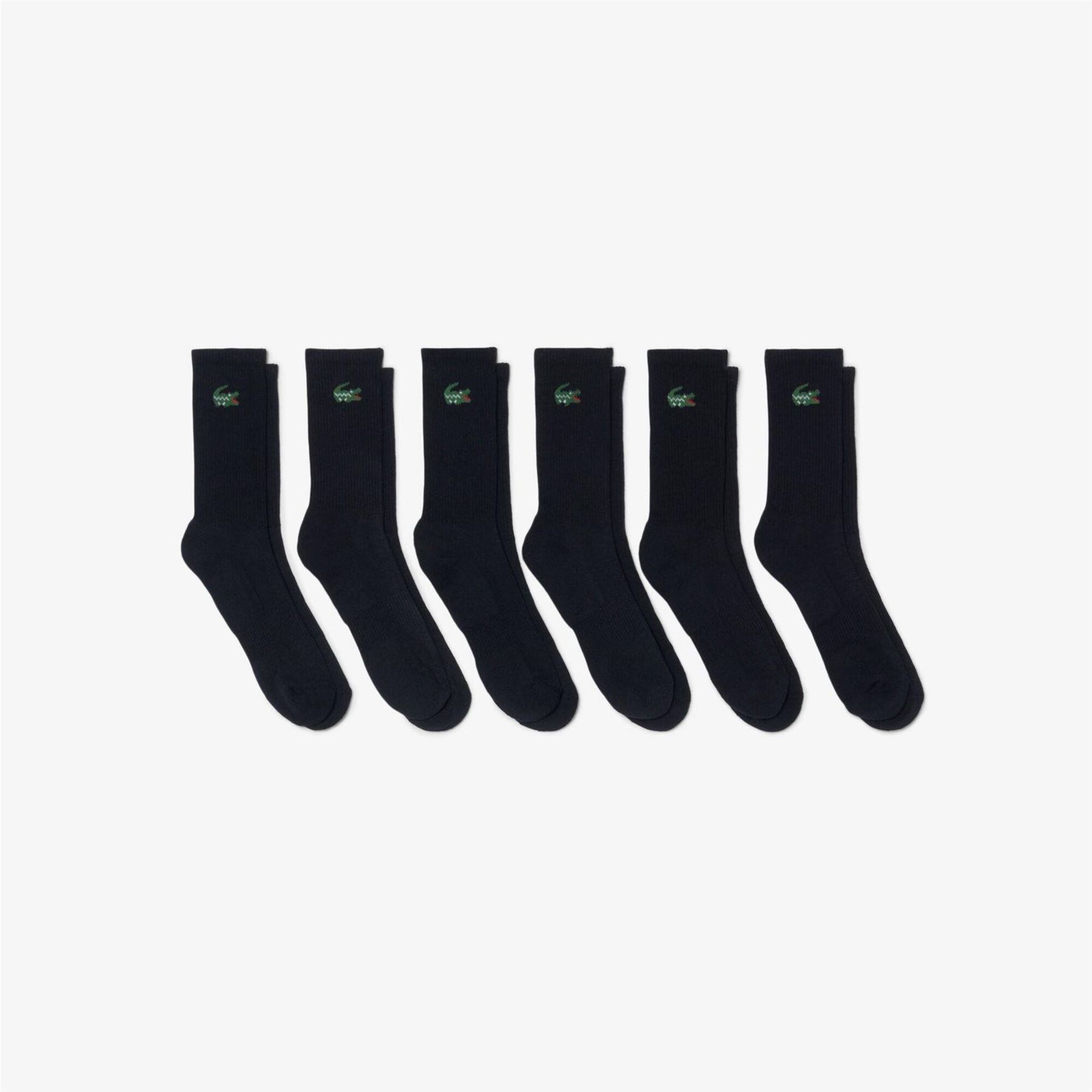 Lacoste 6 Pack Crew Trainer Socks