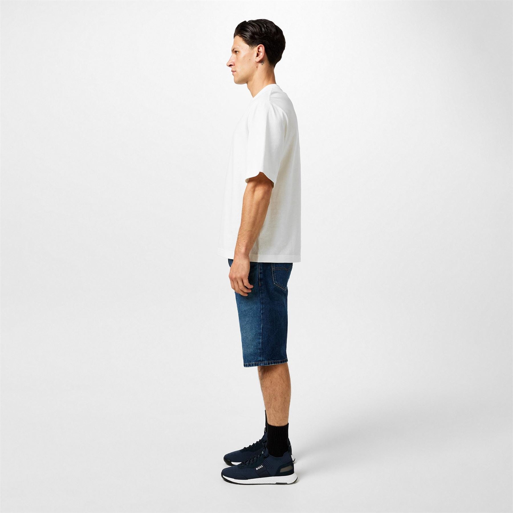 Boss Titanium Knit Runners, Sock Like Fit
