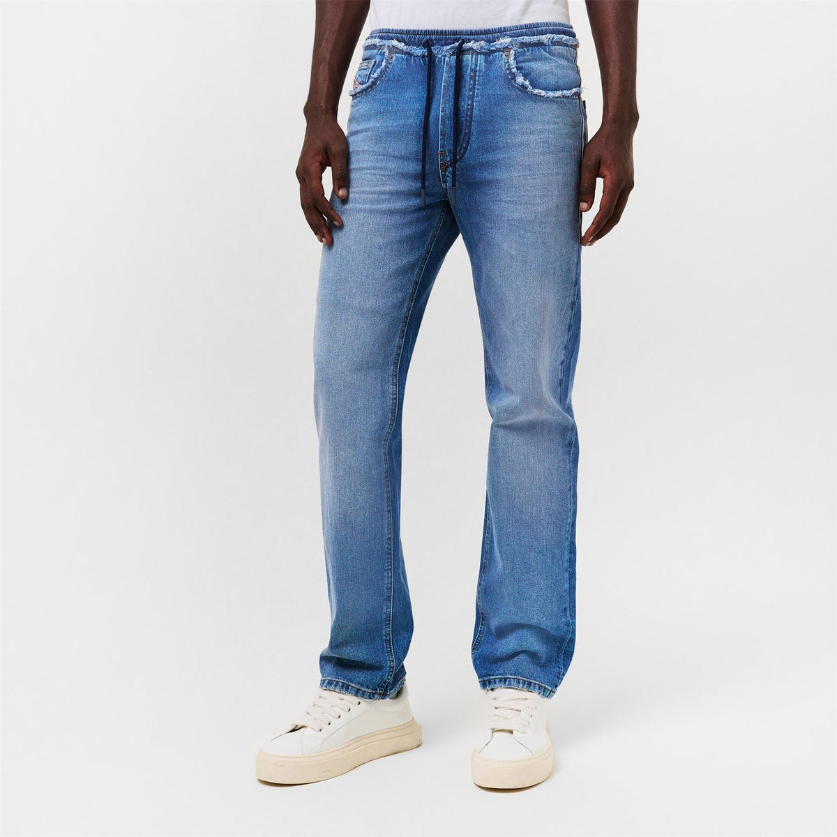 Diesel Relaxed Fit Five Pocket Jeans