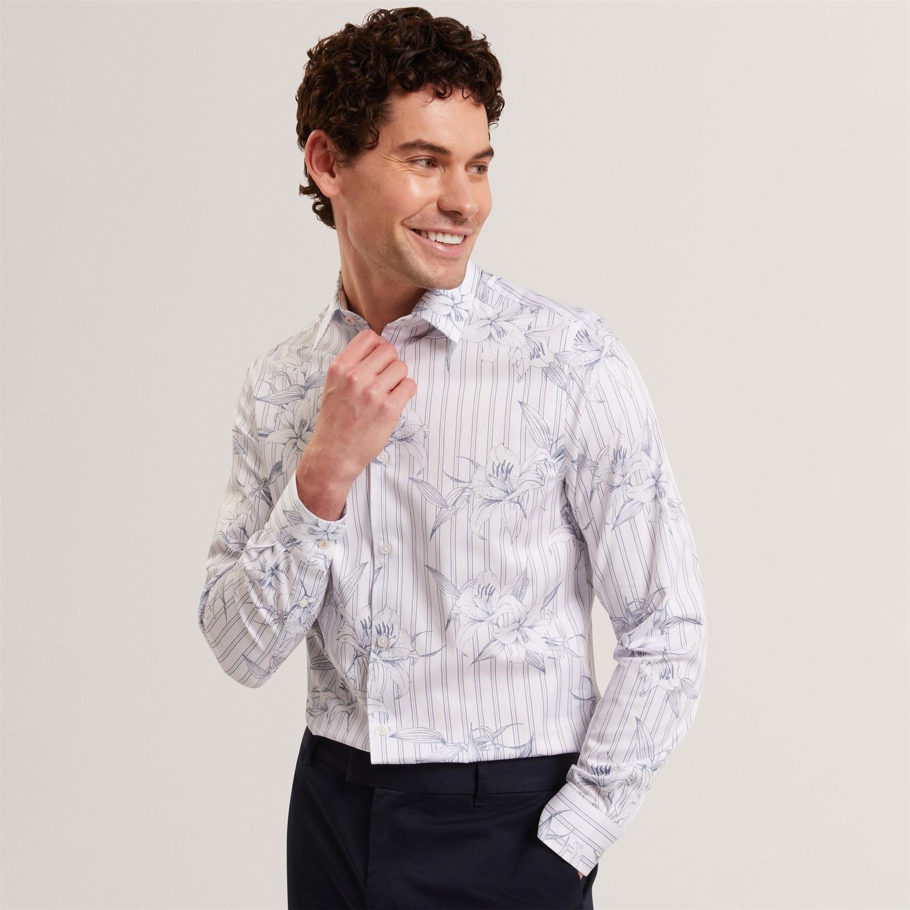 Ted Baker Lsreg Florlshirt Sn62
