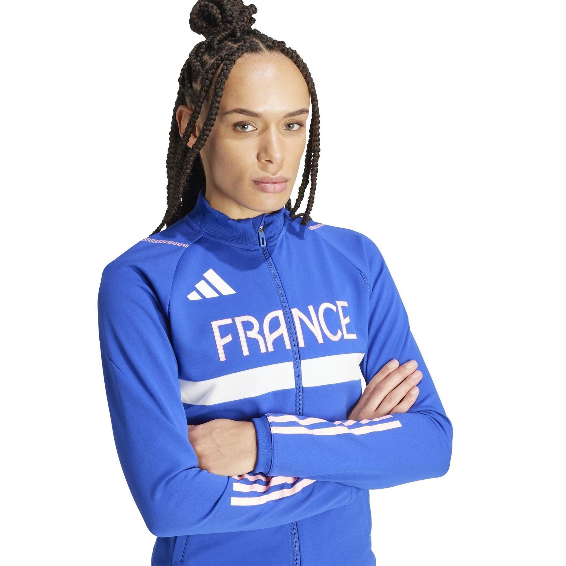 adidas Team France Aeroready Slim Fit Performance Training Jacket