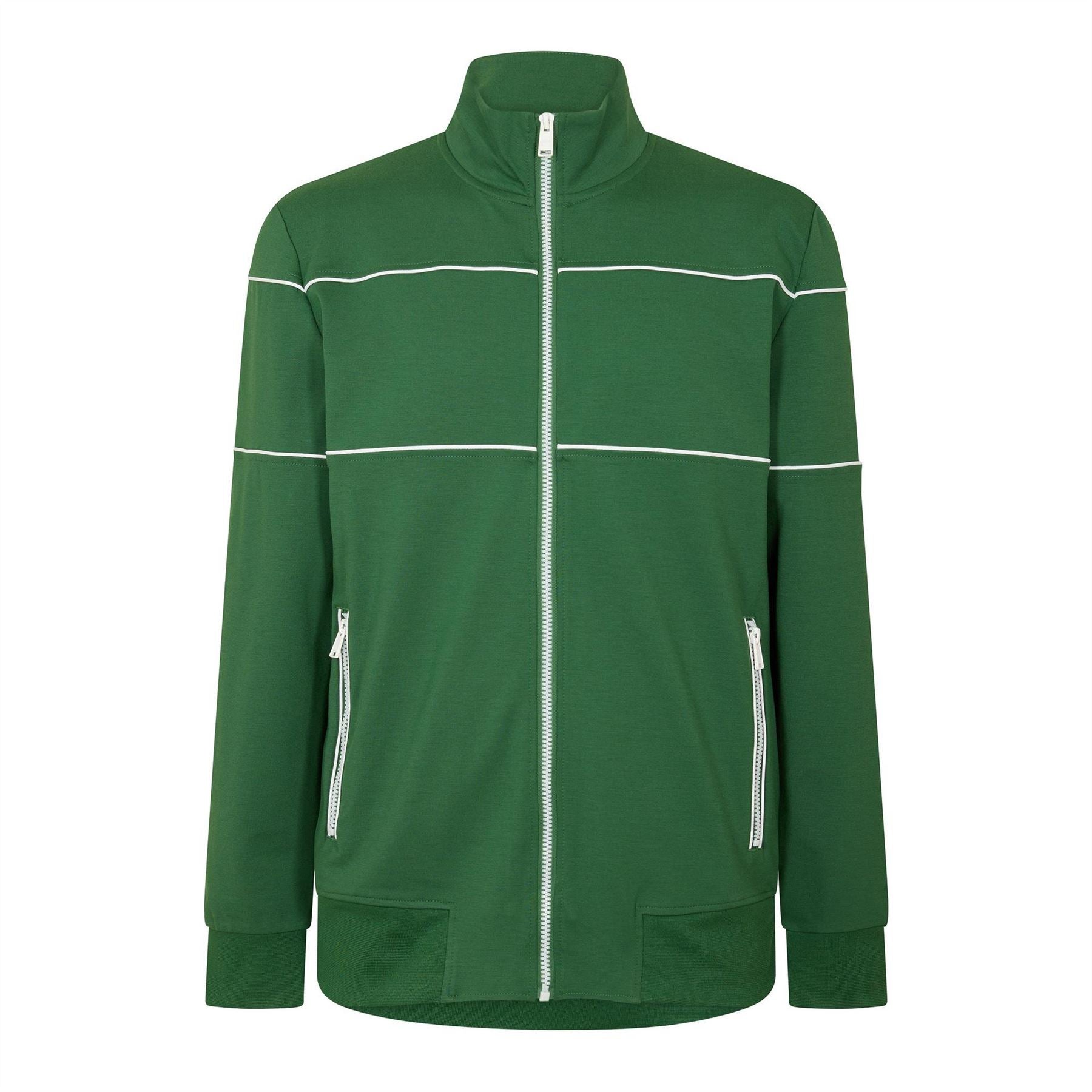 Boss Funnel Neck High Collar Long Sleeve Jersey Top