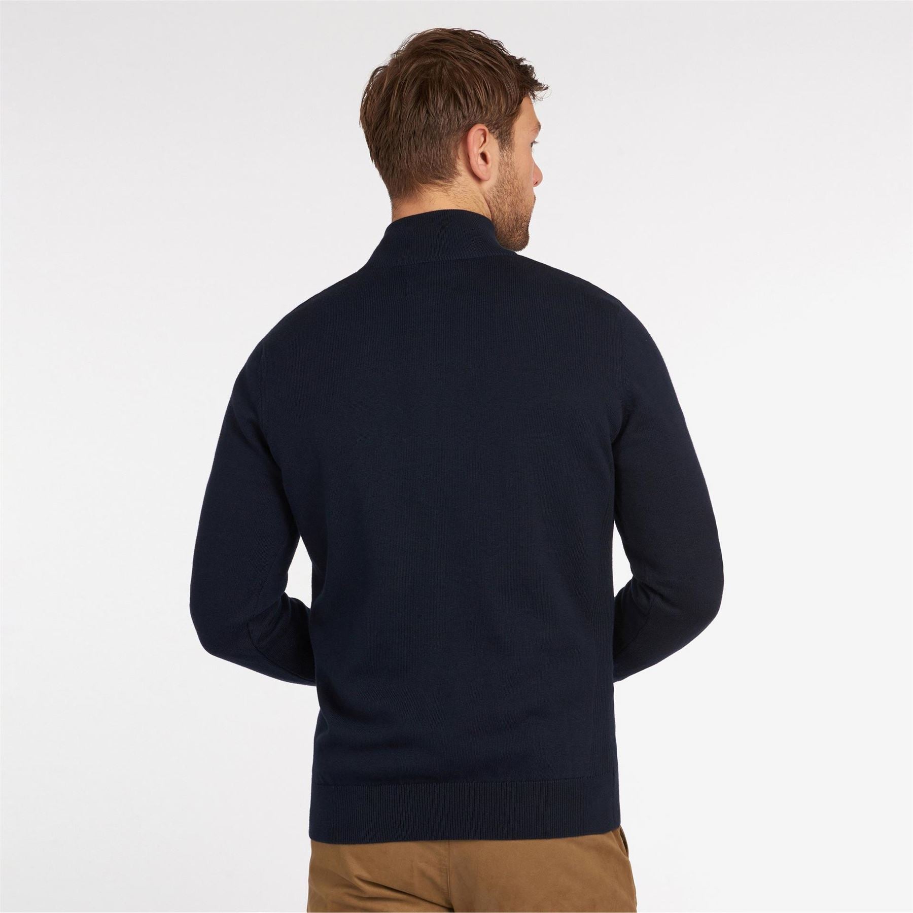 Barbour Half Zip Cotton Knitted Jumper