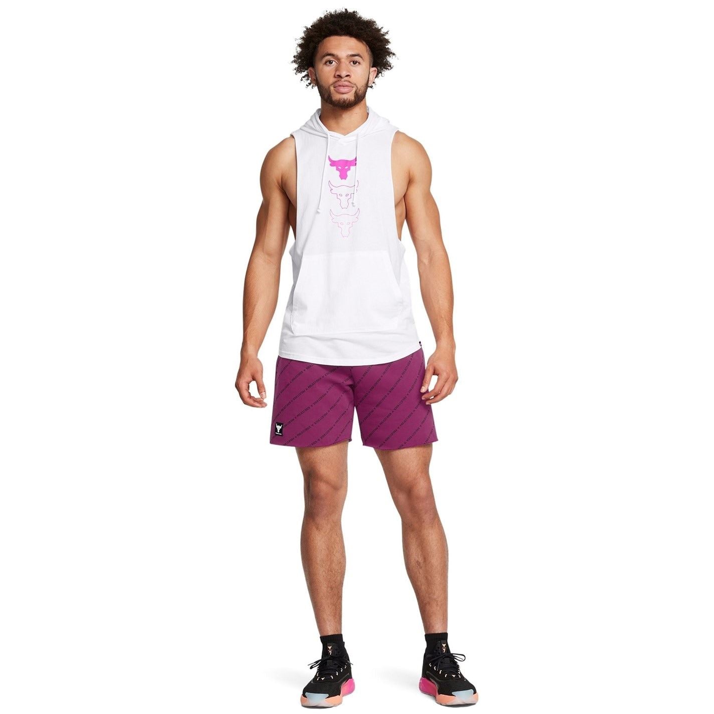 Under Armour Project Rock Lettering Running Shorts