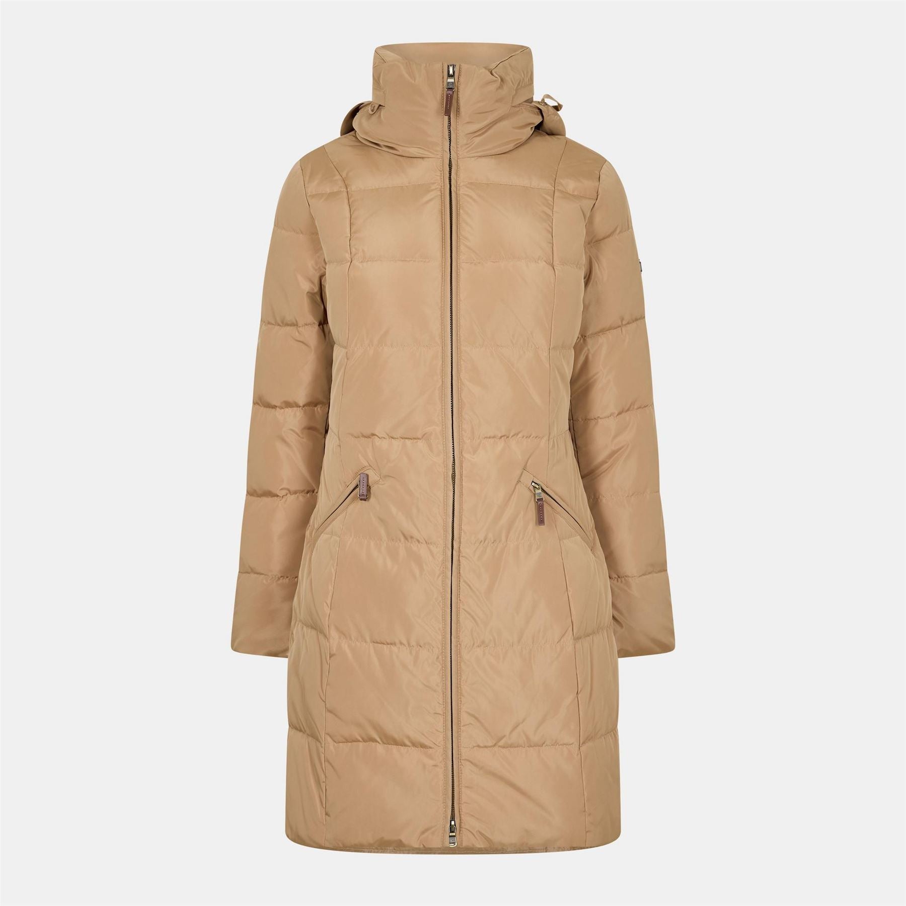 Lauren by Ralph Lauren Rlhoody Puff Real Leather Medium Puffer Jacket