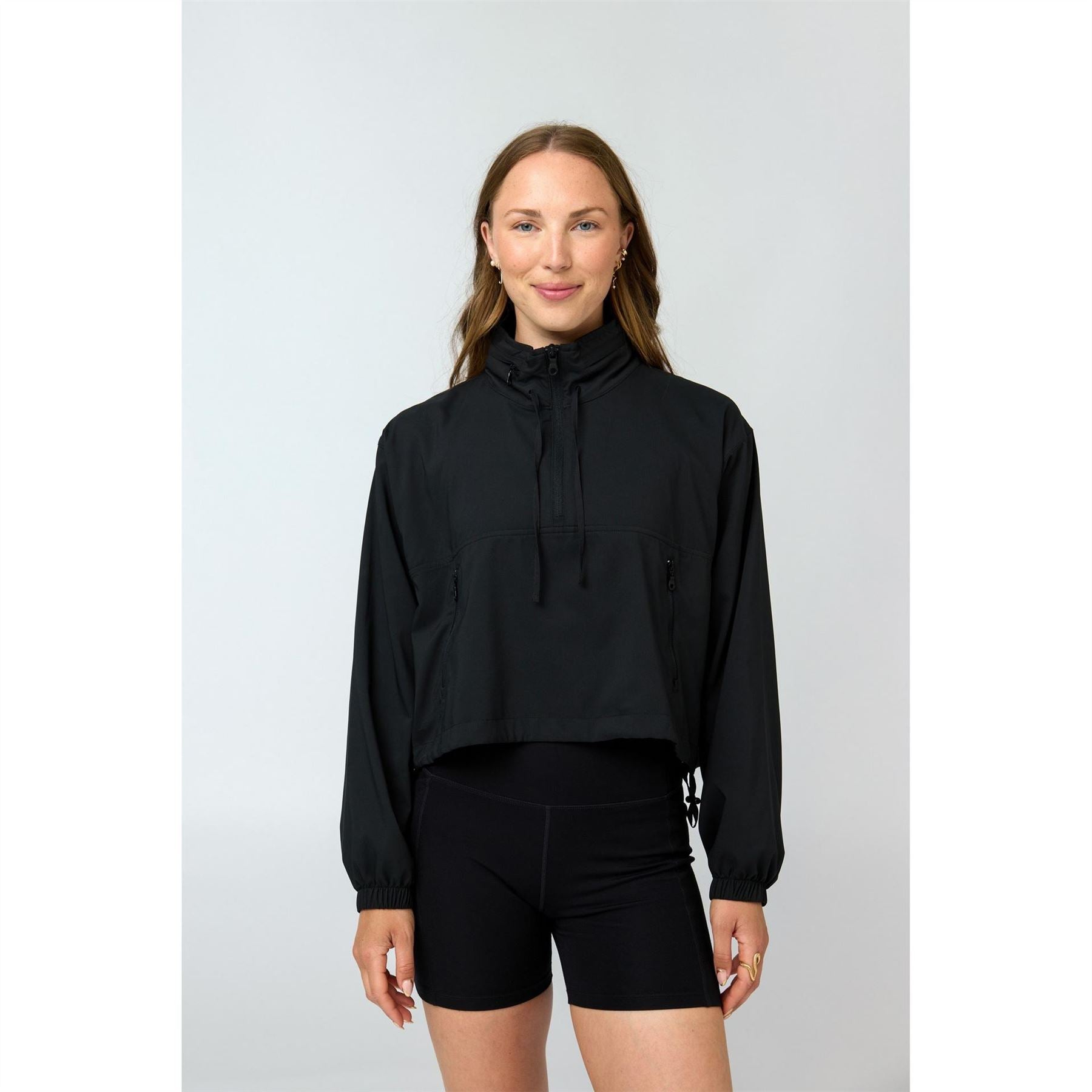 Girlfriend Collective Half Zip Windbreaker