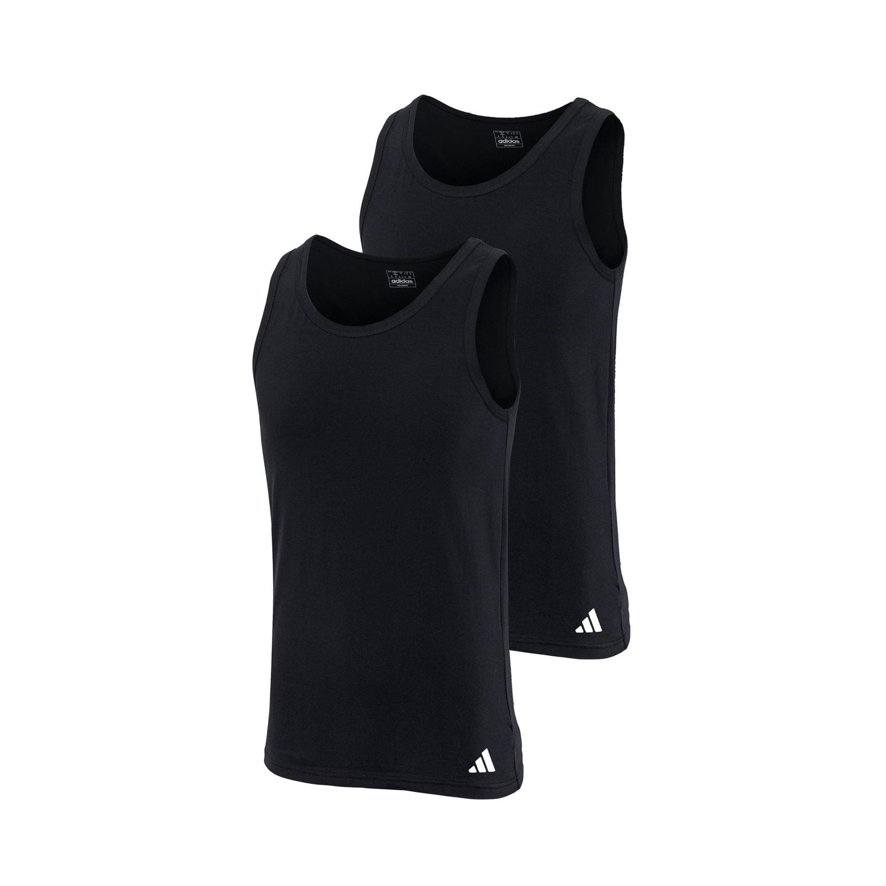 adidas 2 Pack Slim Fit Scoop Neck Tank