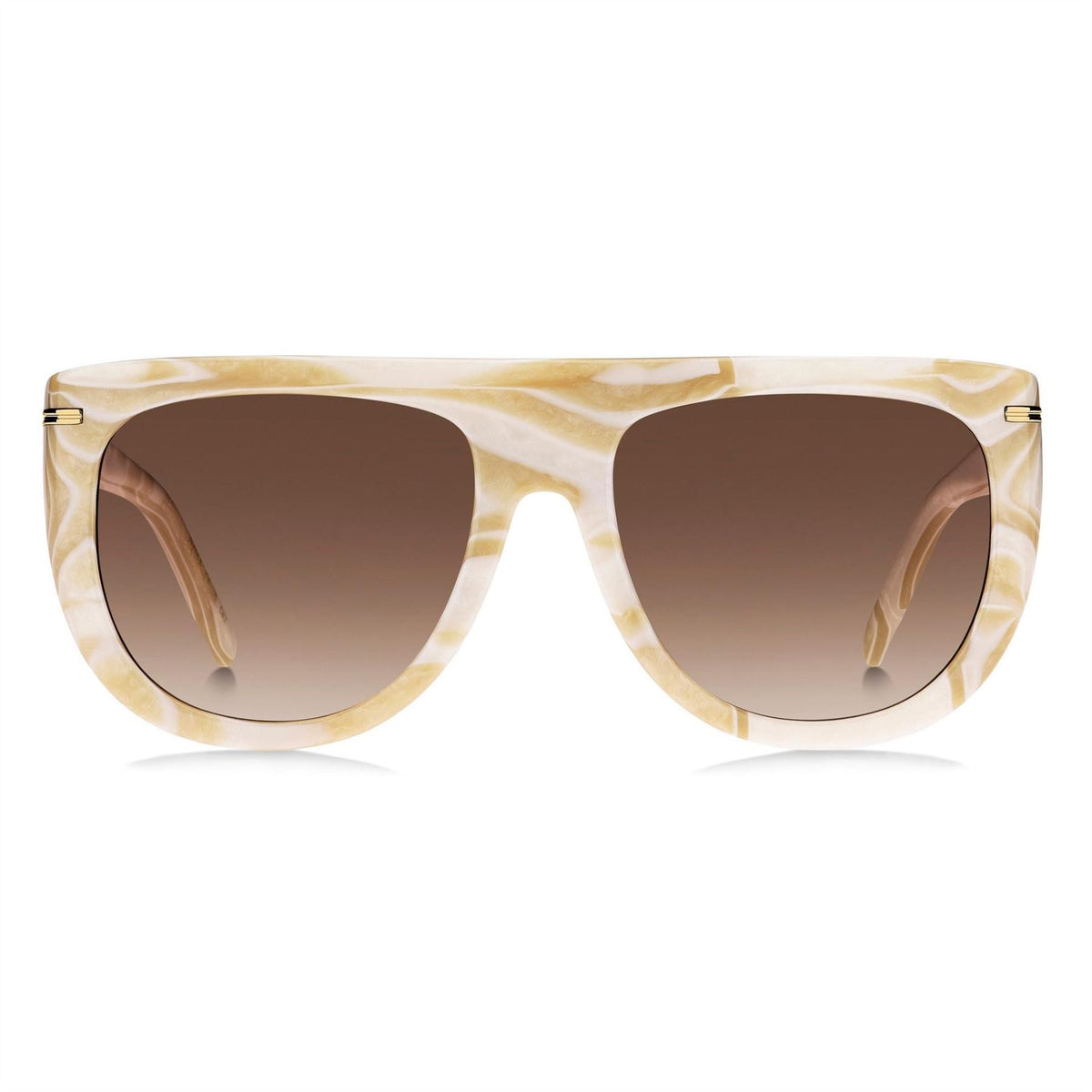 Boss Sq Flat Top Round Sunglasses