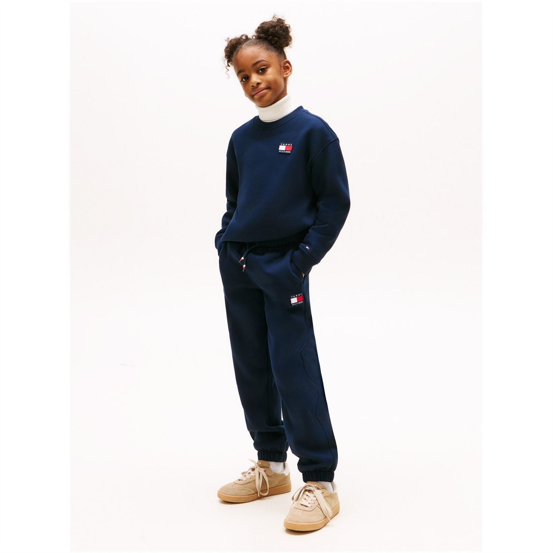 Tommy Hilfiger Flag Crew Neck Long Sleeve Jogger Set