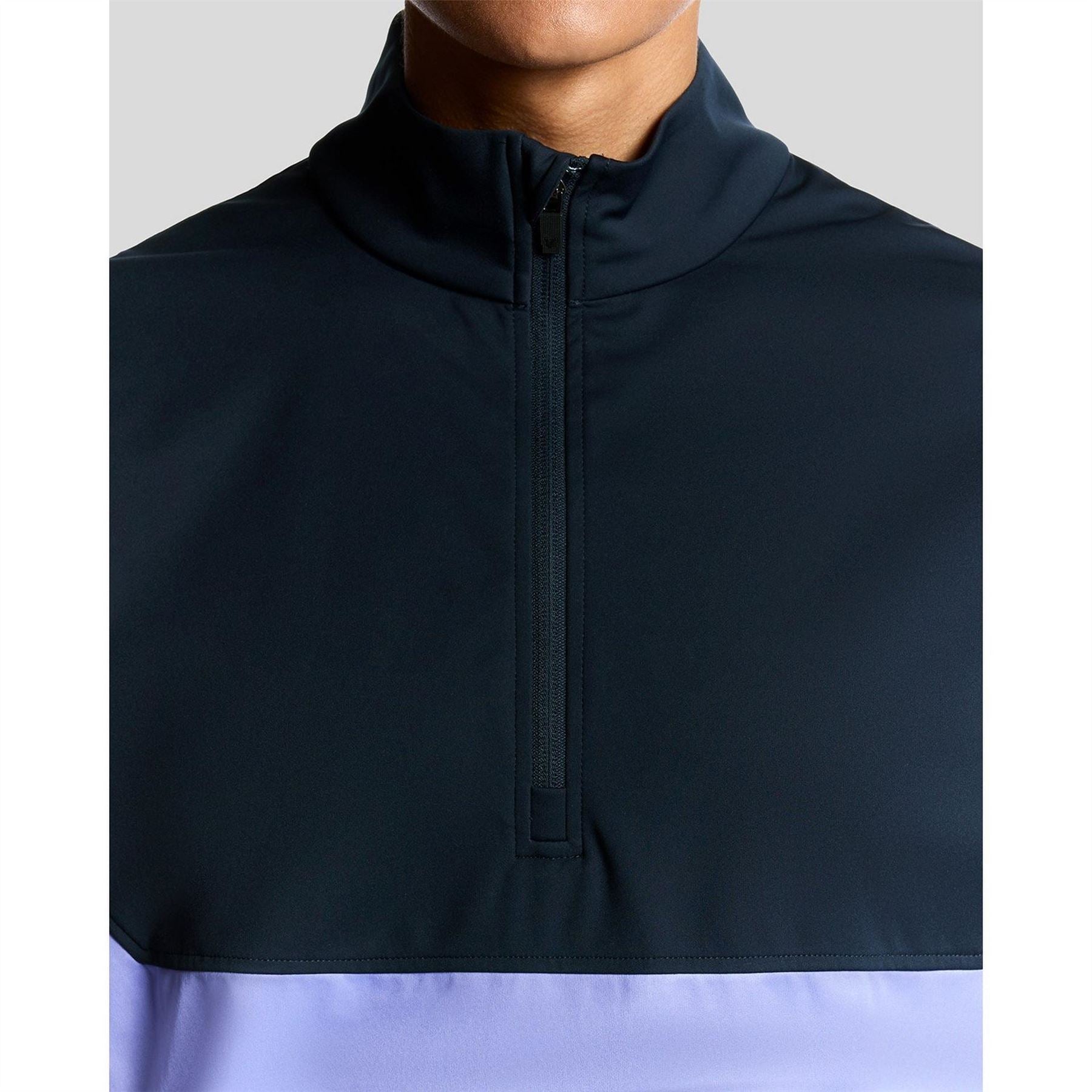 Lyle and Scott Funnel Neck High Collar Short Sleeve Athletic Shirt