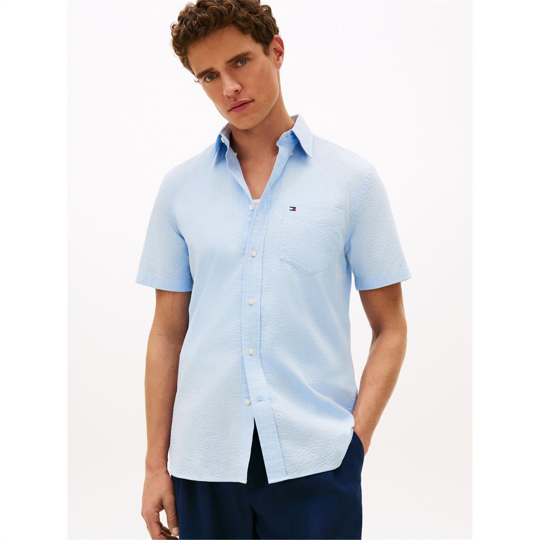 Tommy Hilfiger Solid Ss Rf Shirt