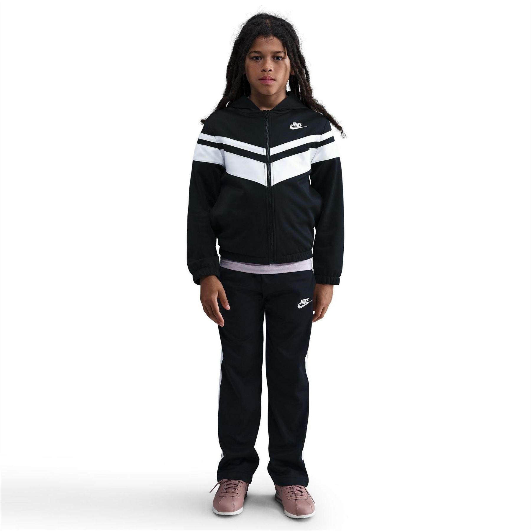 Nike Stripe Patterned Regular Fit Full Track Suit
