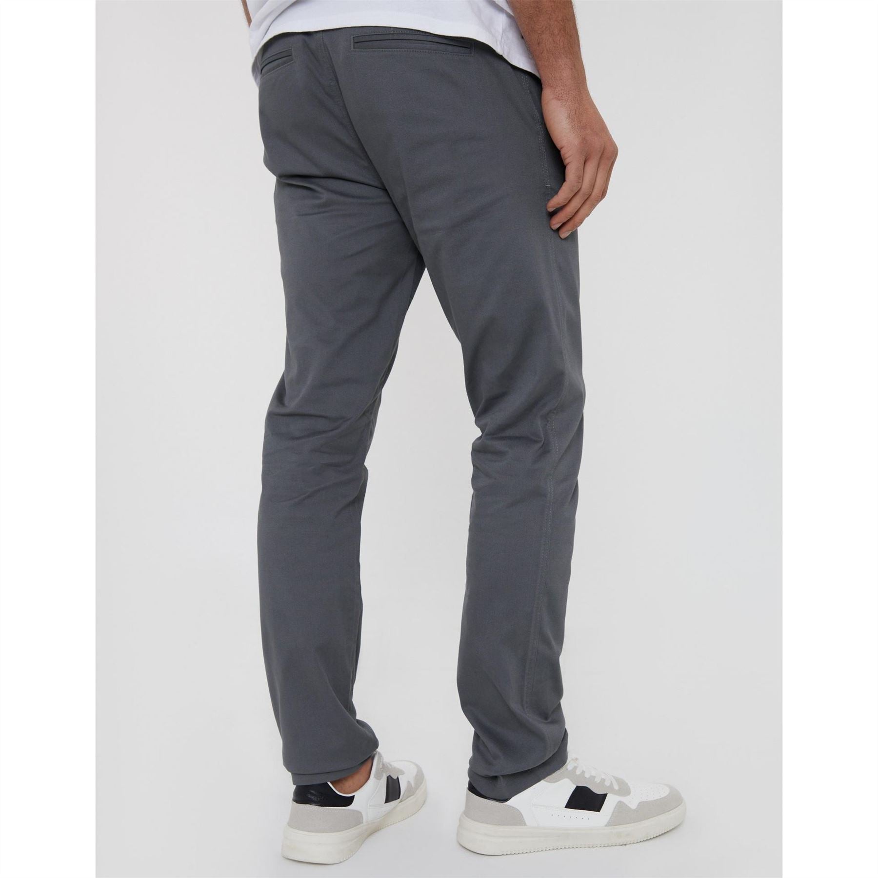 Threadbare Cast Solid Patterned Slim Trousers