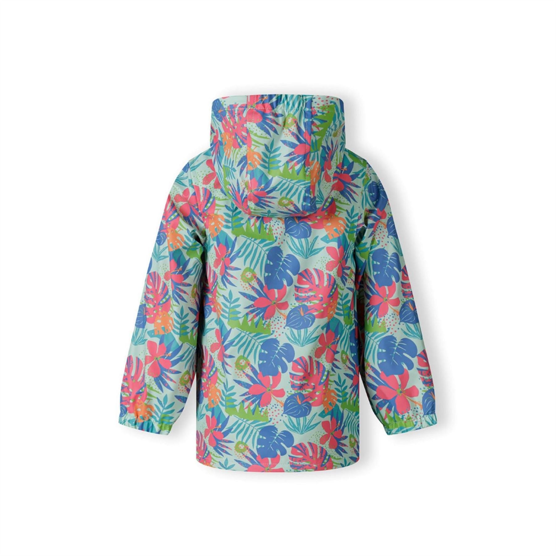 Minoti Girls Rain Jacket Printed Mint