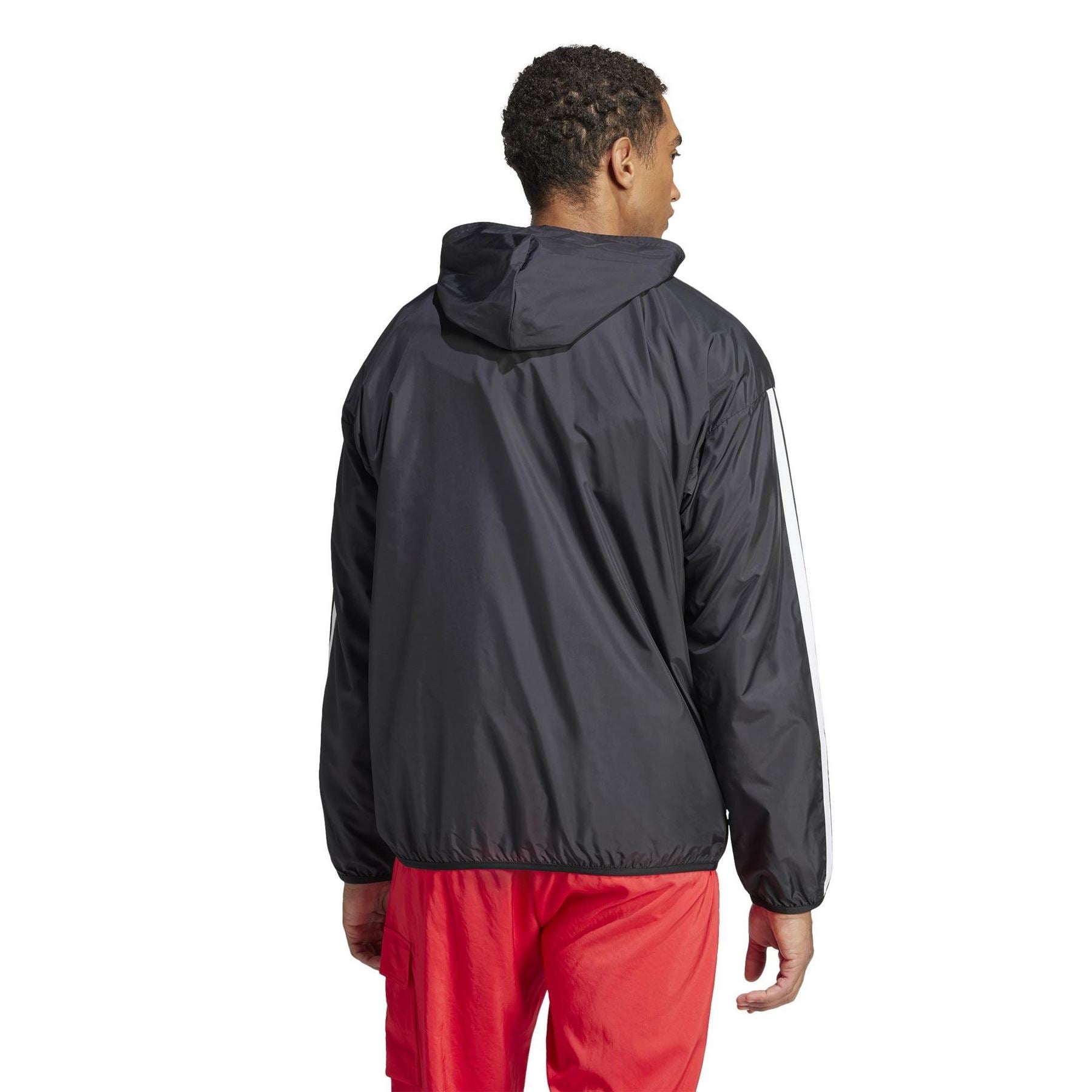 adidas Essentials Stripes Lightweight Mesh Lined Windbreaker