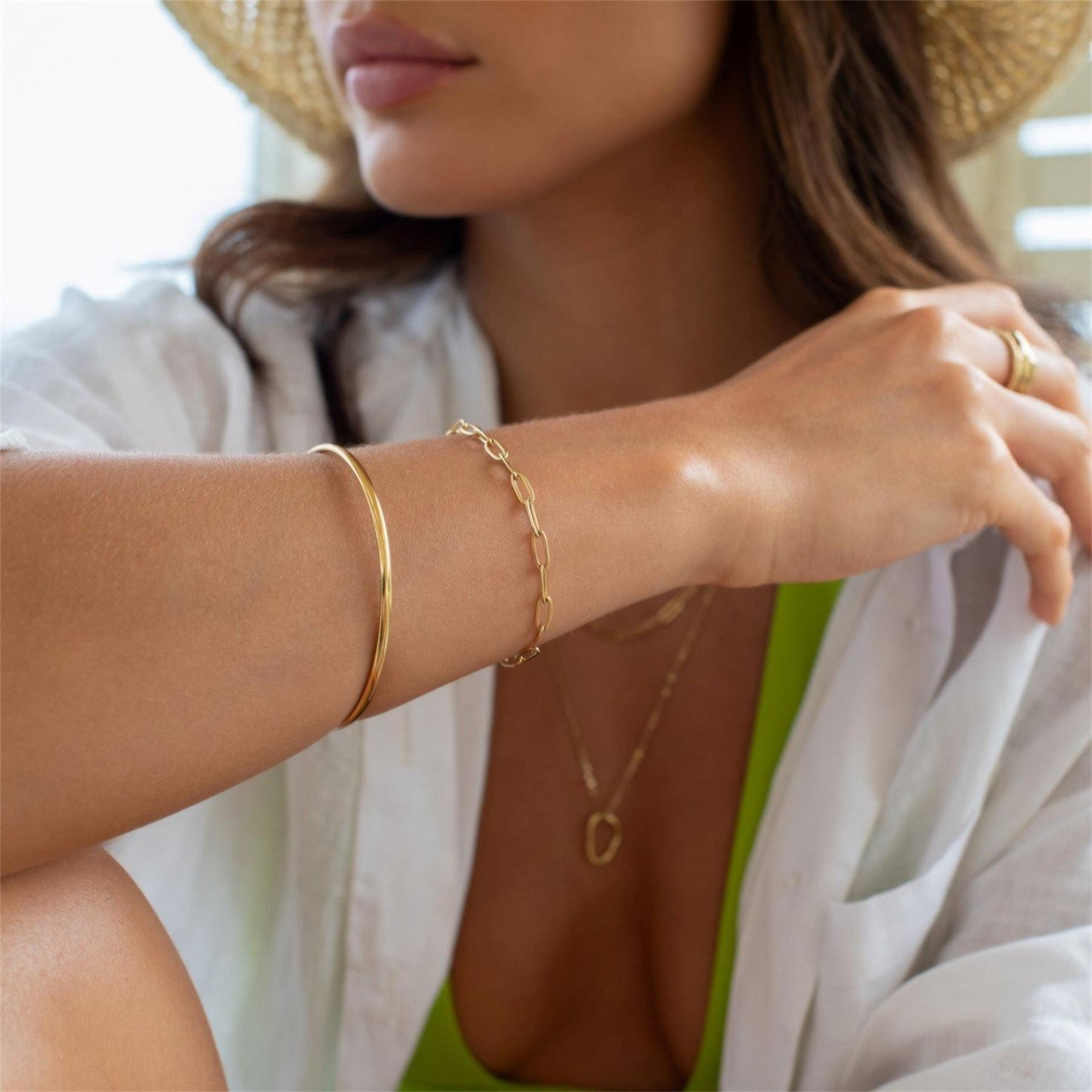 D.Louise Classic Gold Bangle