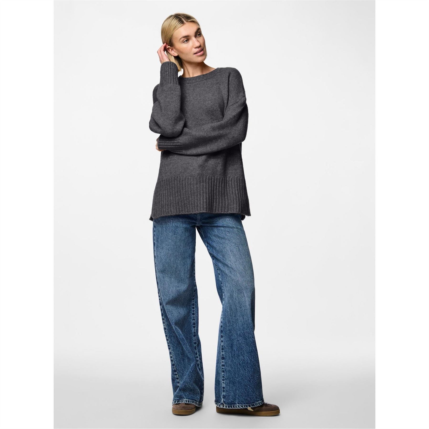 Pieces Oversize Fit Drop Shoulder Sweatshirt