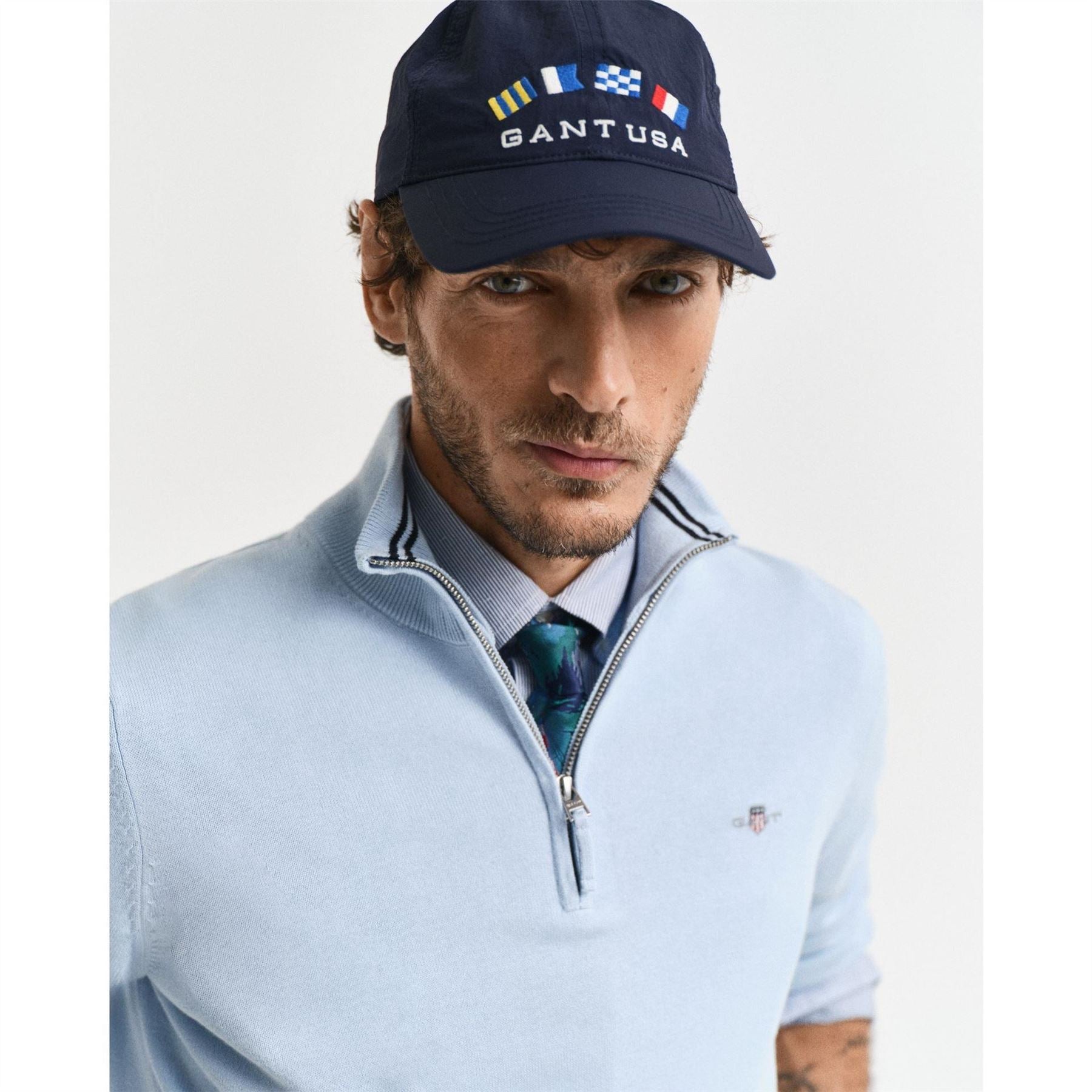 Gant Cotton Half Zip Sweater