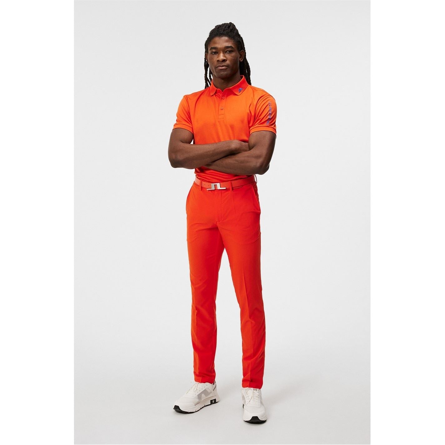 J Lindeberg Golf Junior Tour Tech Short Sleeve Performance Polo Shirt