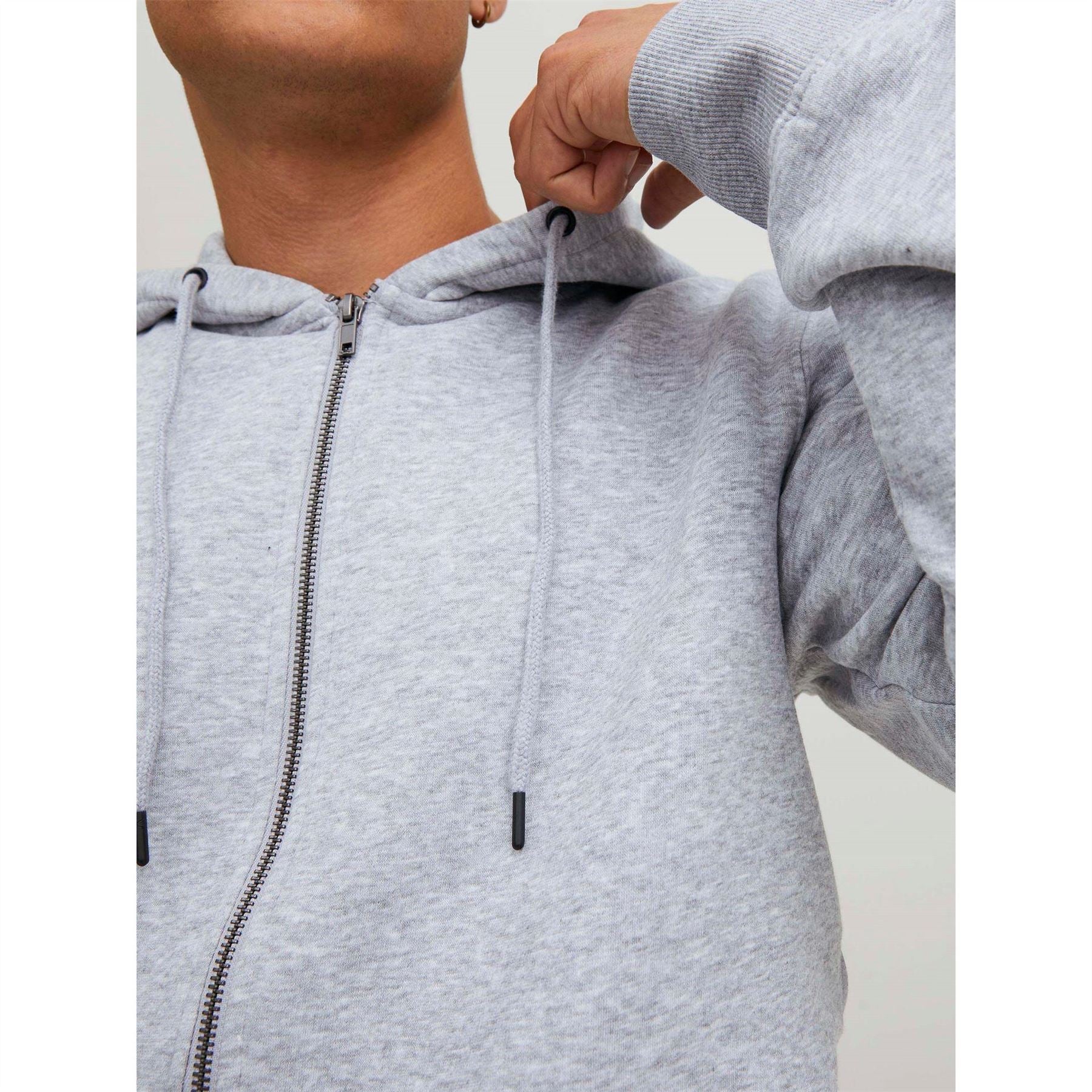 Jack and Jones Bradley Kangaroo Pocket Hooded Long Sleeve Sweatshirt