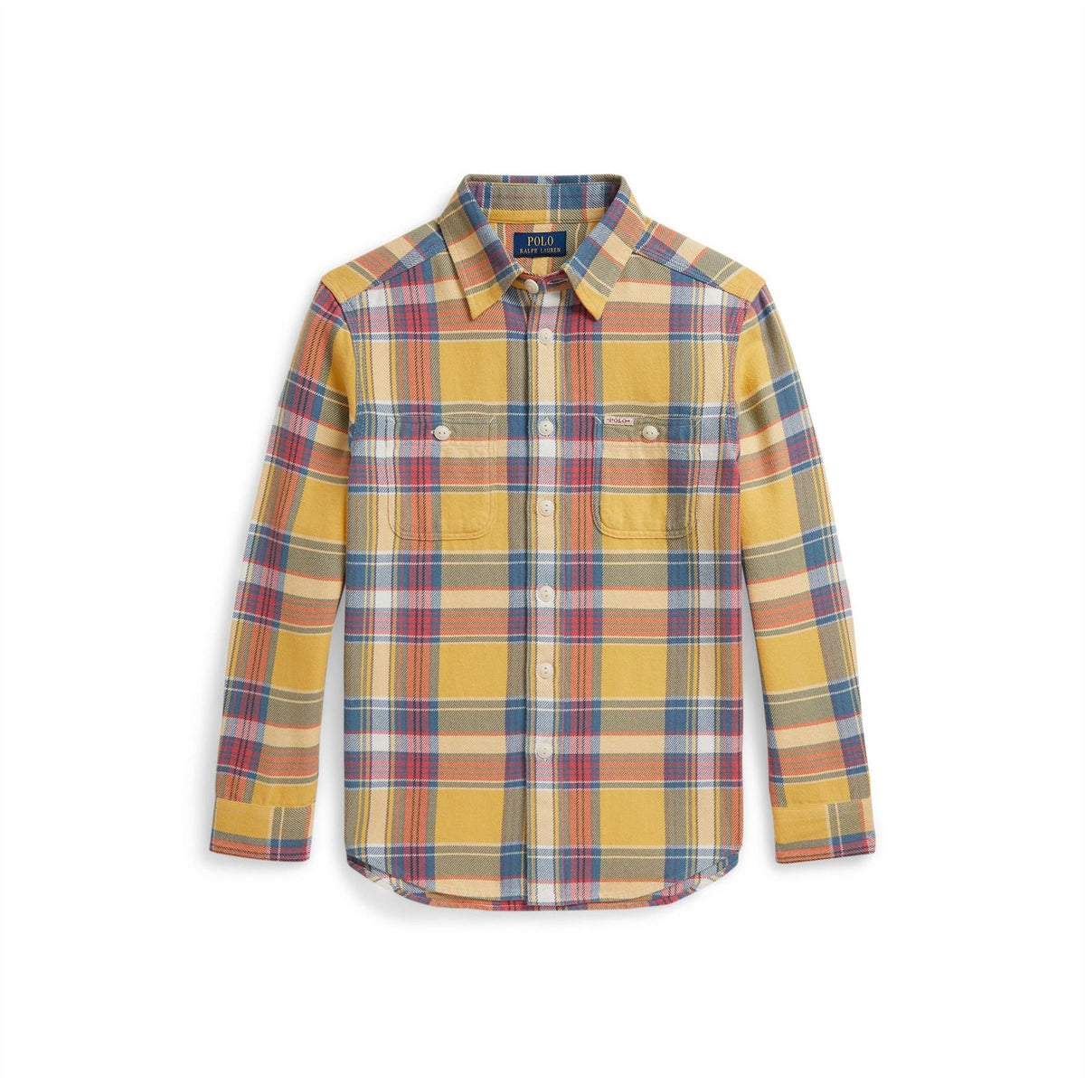 Polo Ralph Lauren Junior Check Flannel Collared Long Sleeve Shirt