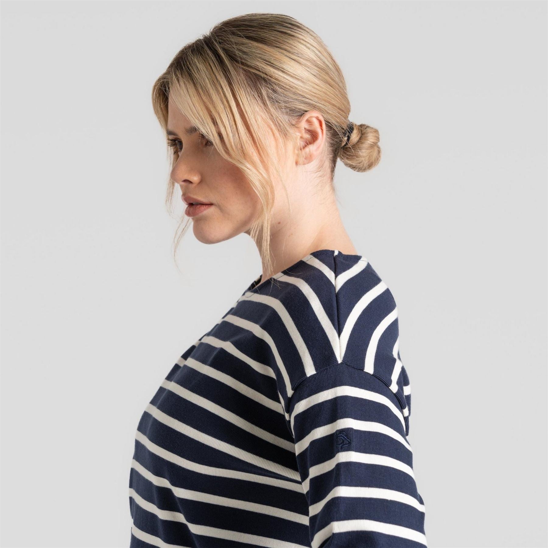 Craghoppers Sinead Boat Neck Long Sleeve Drop Shoulder Jersey Top