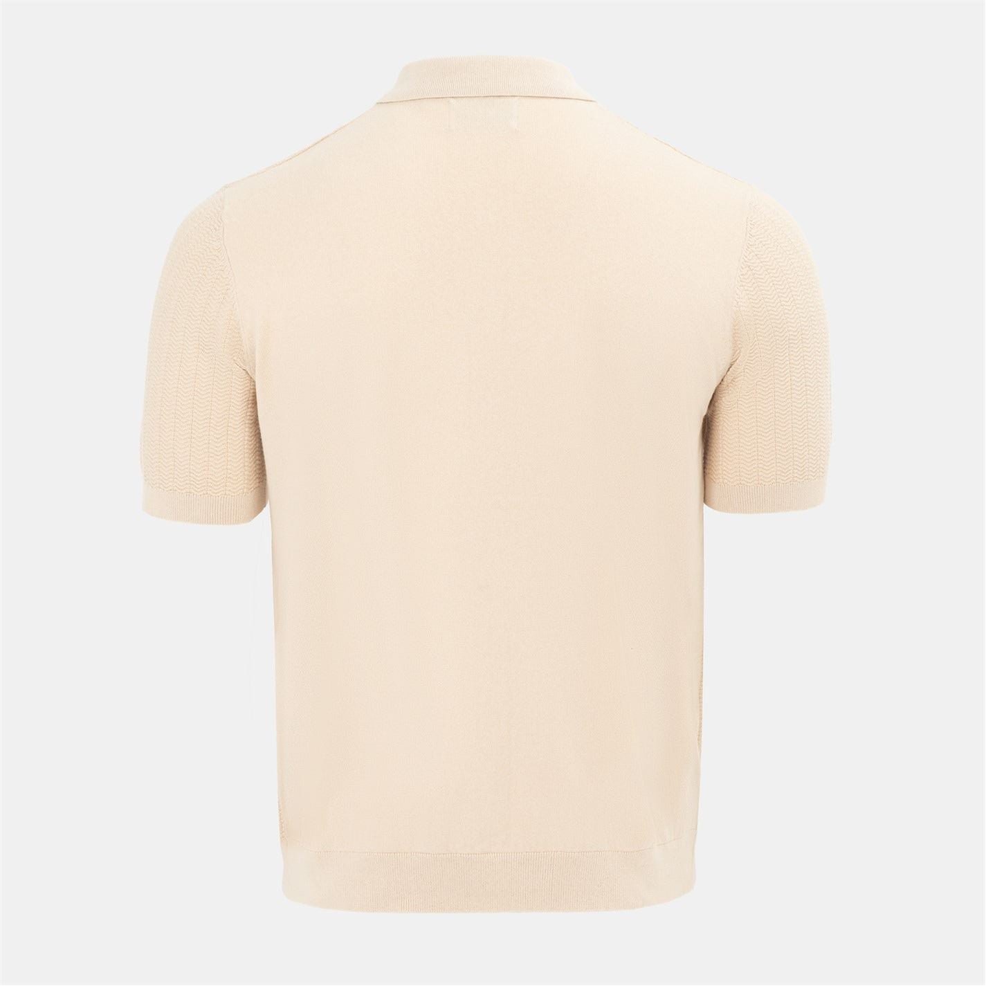 Firetrap Quarter Zip Short Sleeve Ribbed Knit Polo