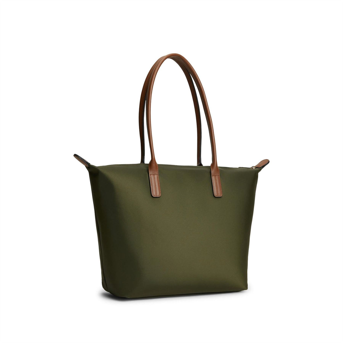 Tommy Hilfiger Popette Trapezoid Shape Tote Bag with Gold Tone Hardware