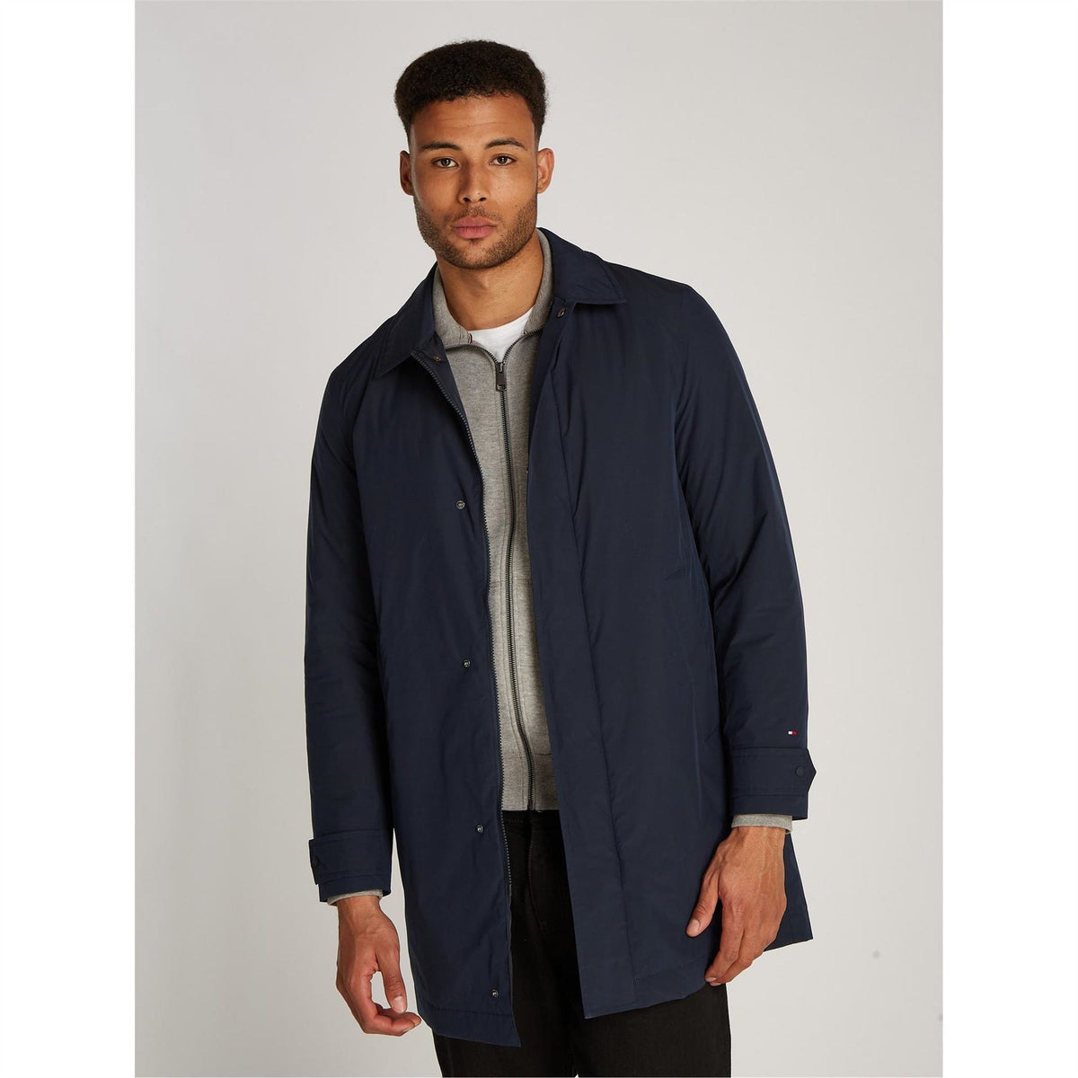 Tommy Hilfiger Packable Water Resistant Lightweight Trench Coat