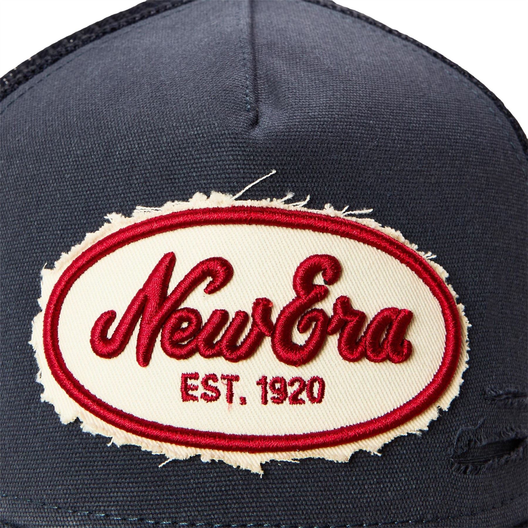 New Era Canvasas Distressed Trucker Cap