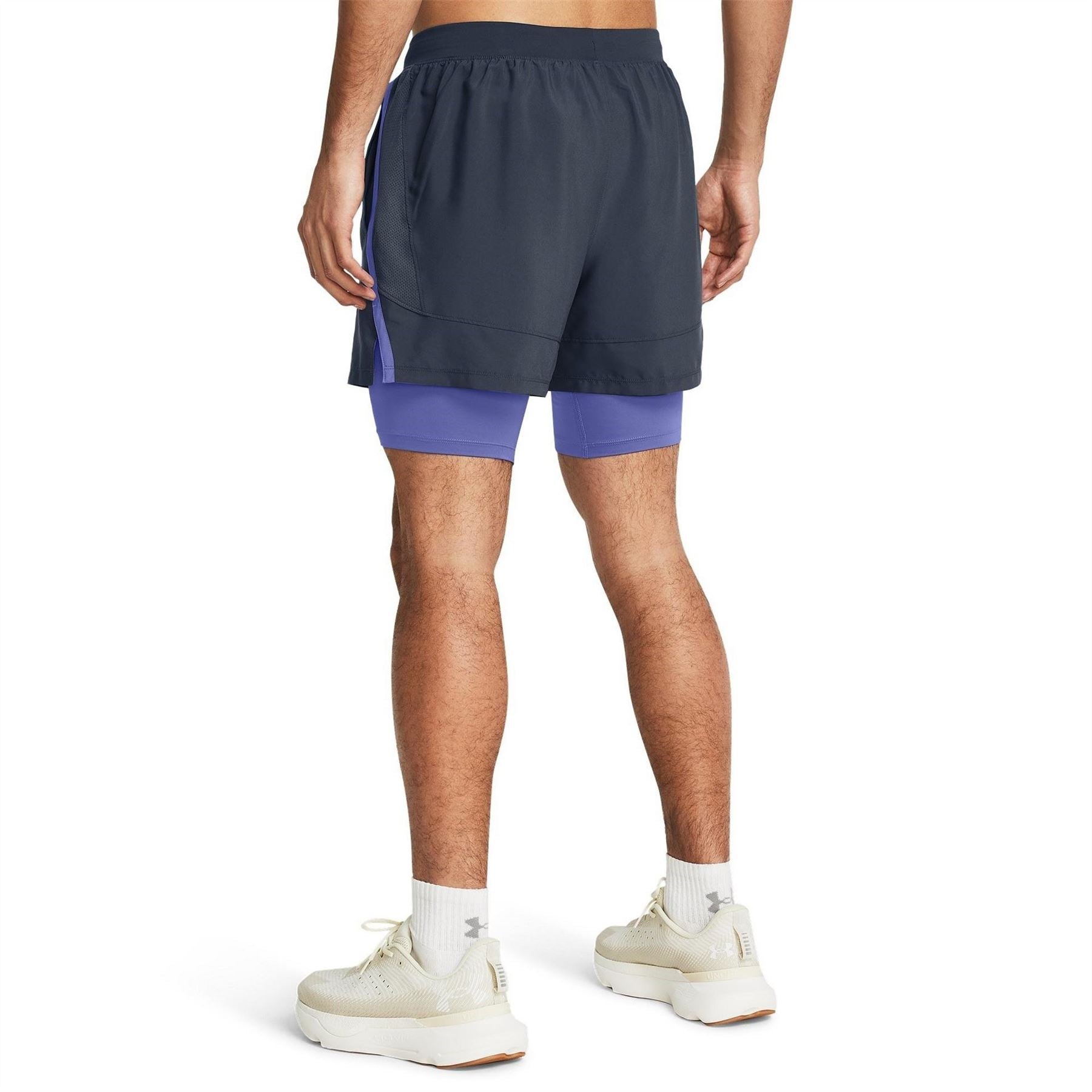Under Armour Mens Armour Ua Launch 2 In 1 7 Shorts