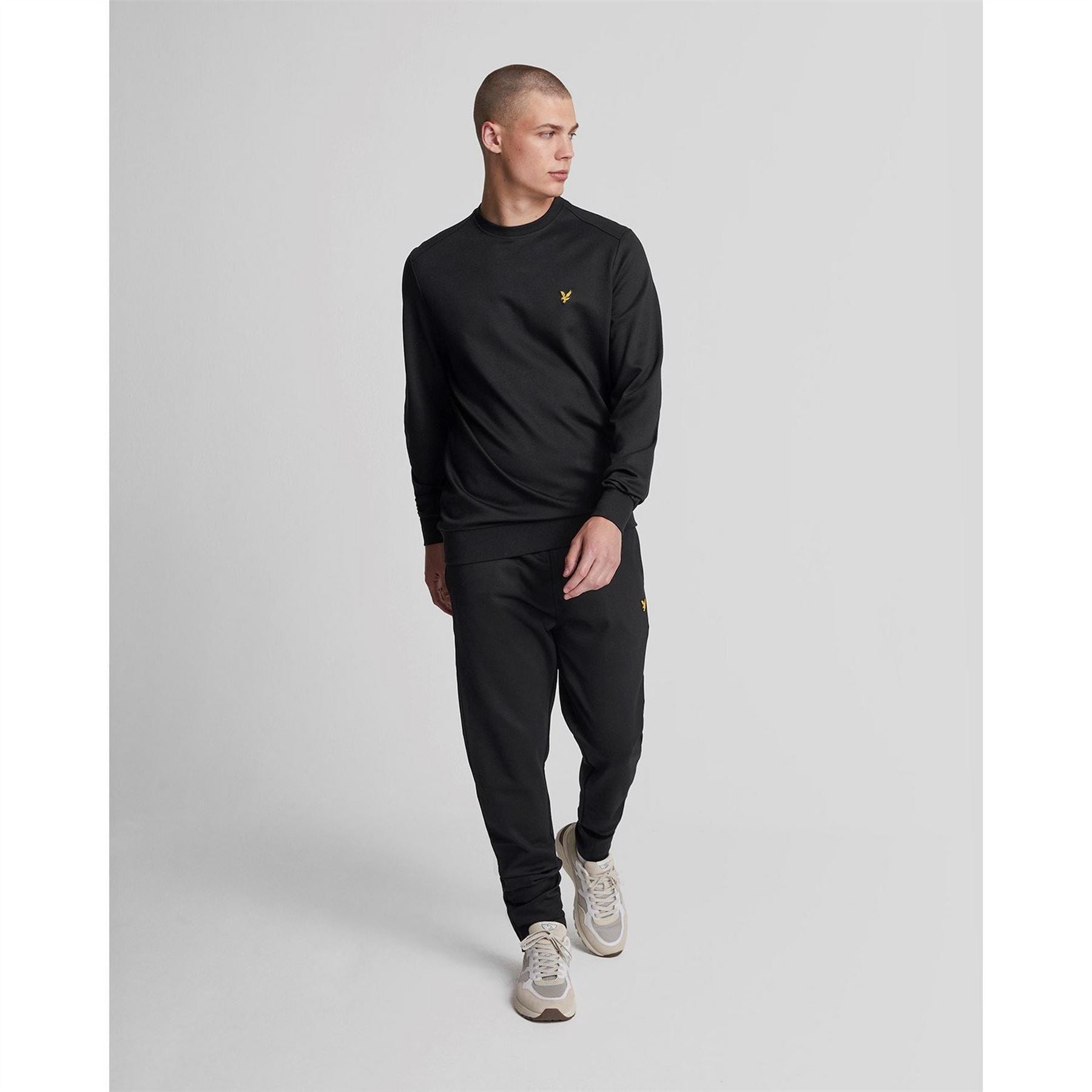 Lyle and Scott Eagle Logo Solid Patterned Slim Joggers