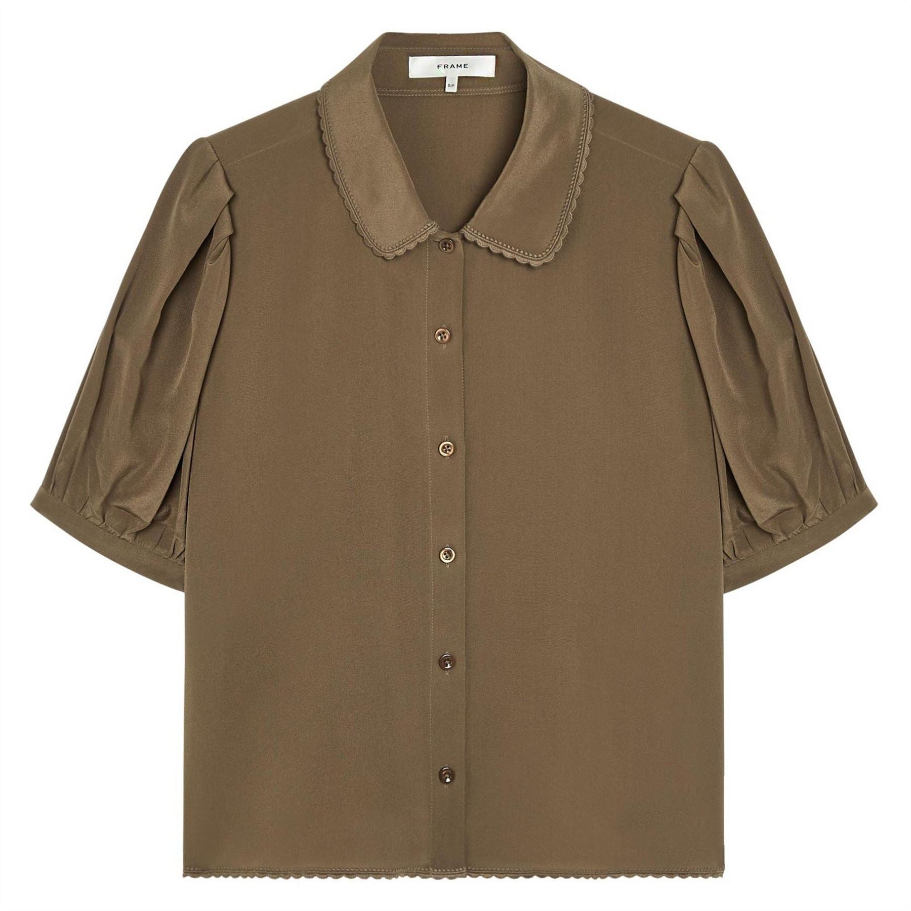 Frame Denim Silk Prim Blouse