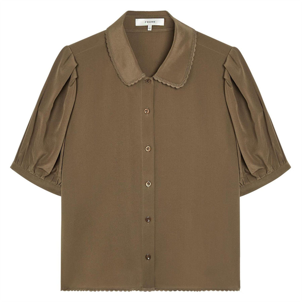 Frame Denim Silk Prim Blouse