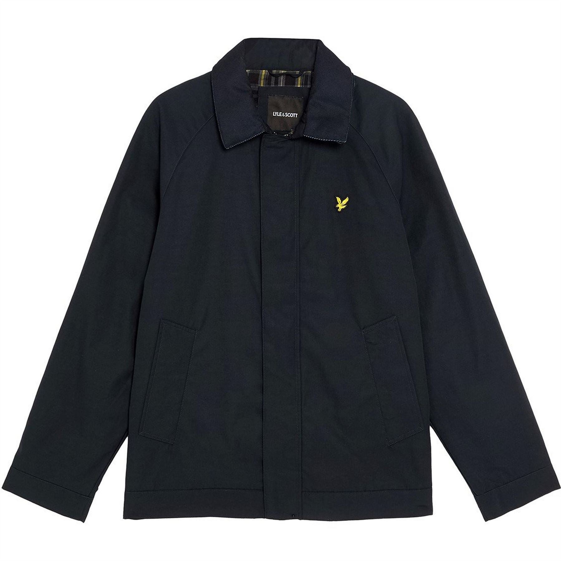 Lyle and Scott Tartan Lined Water Resistant Harrington Jacket