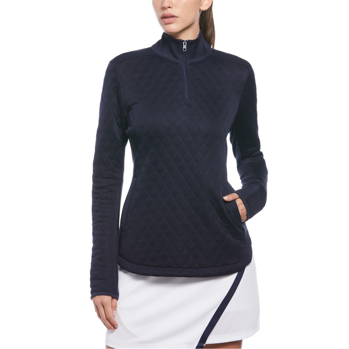 Callaway Zipped Pocket Funnel Neck Raglan Sleeve Sweatshirt