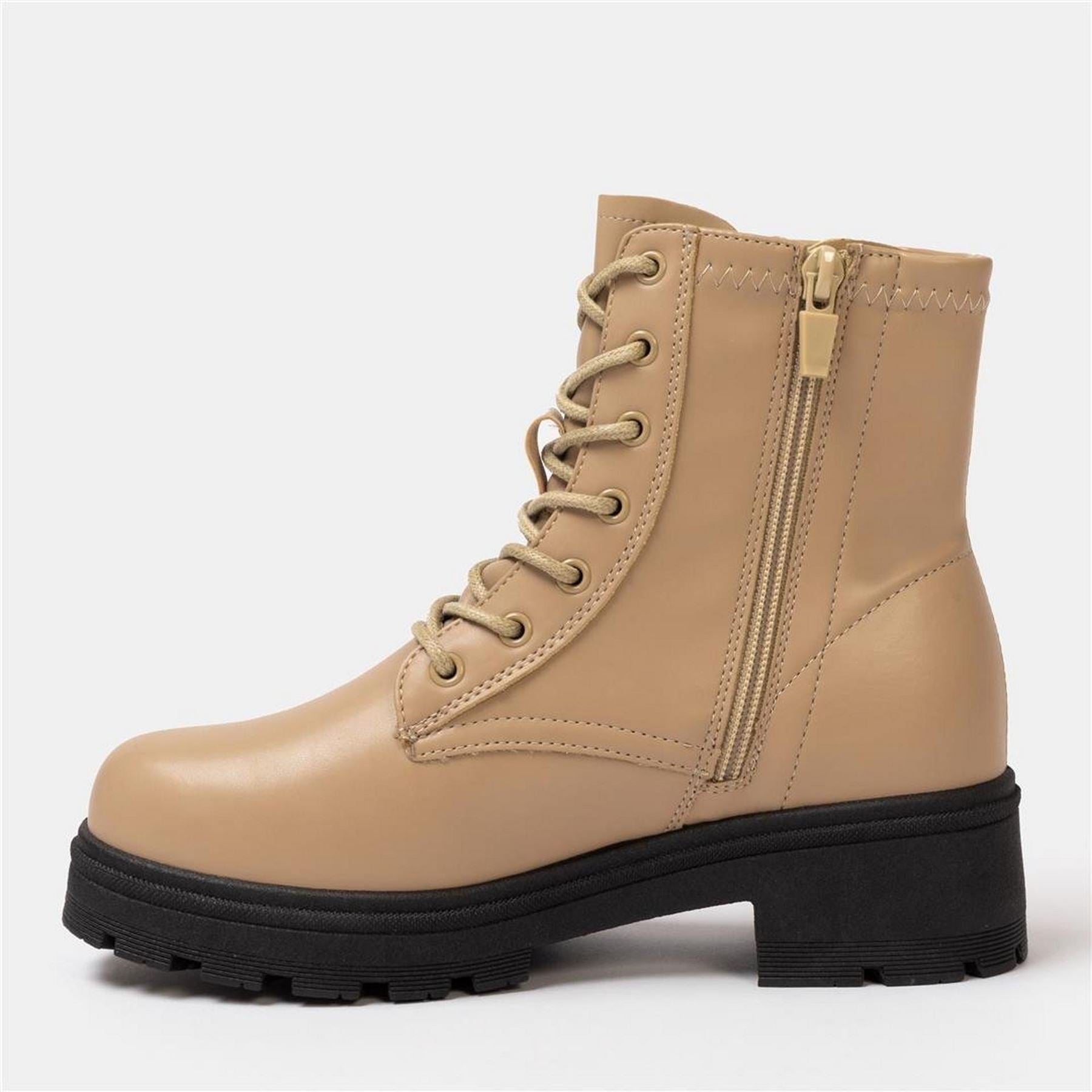I Saw It First Womens Saw It First Biker Ankle Boots