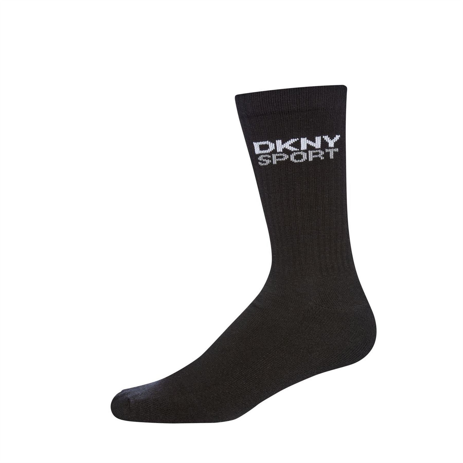DKNY Mens 3 Pack Sport Socks Dogwood