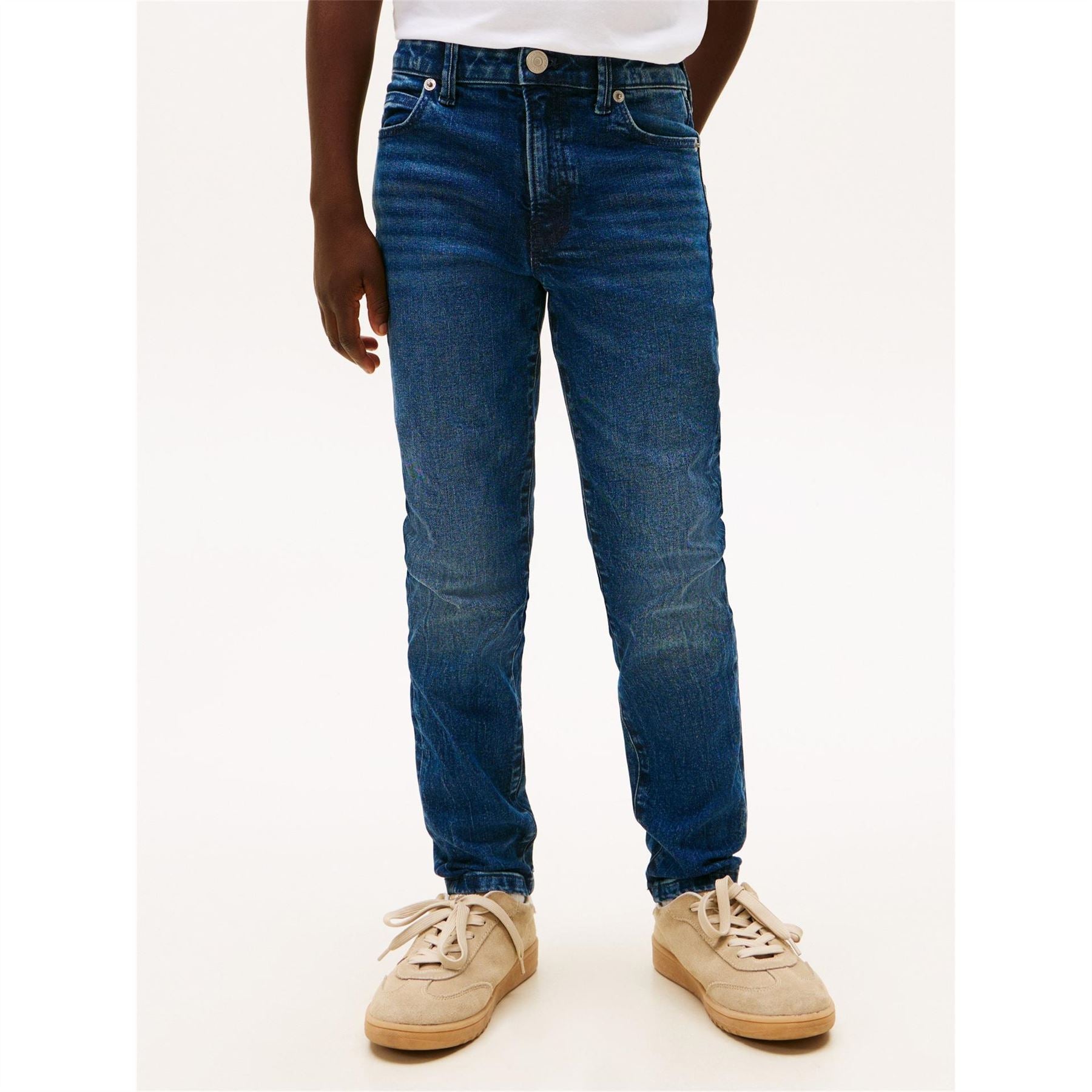 Tommy Hilfiger Mid Rise Straight Leg Jeans