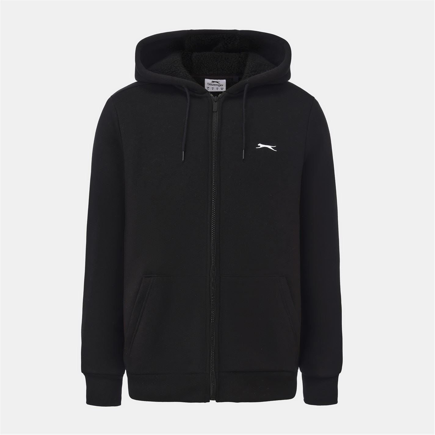 Slazenger Mens Borg Lined Fleece Hoodie