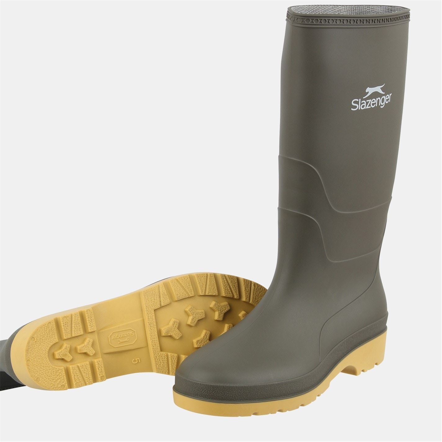 Slazenger Solid Patterned Waterproof Wellington Boots